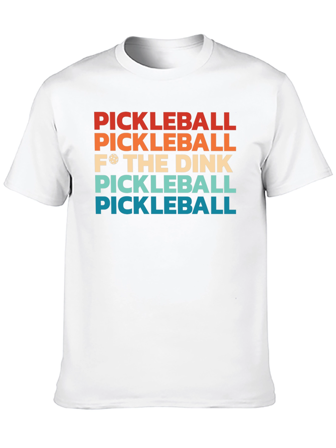 Black Pickleball F* The Dink T-Shirt view 10