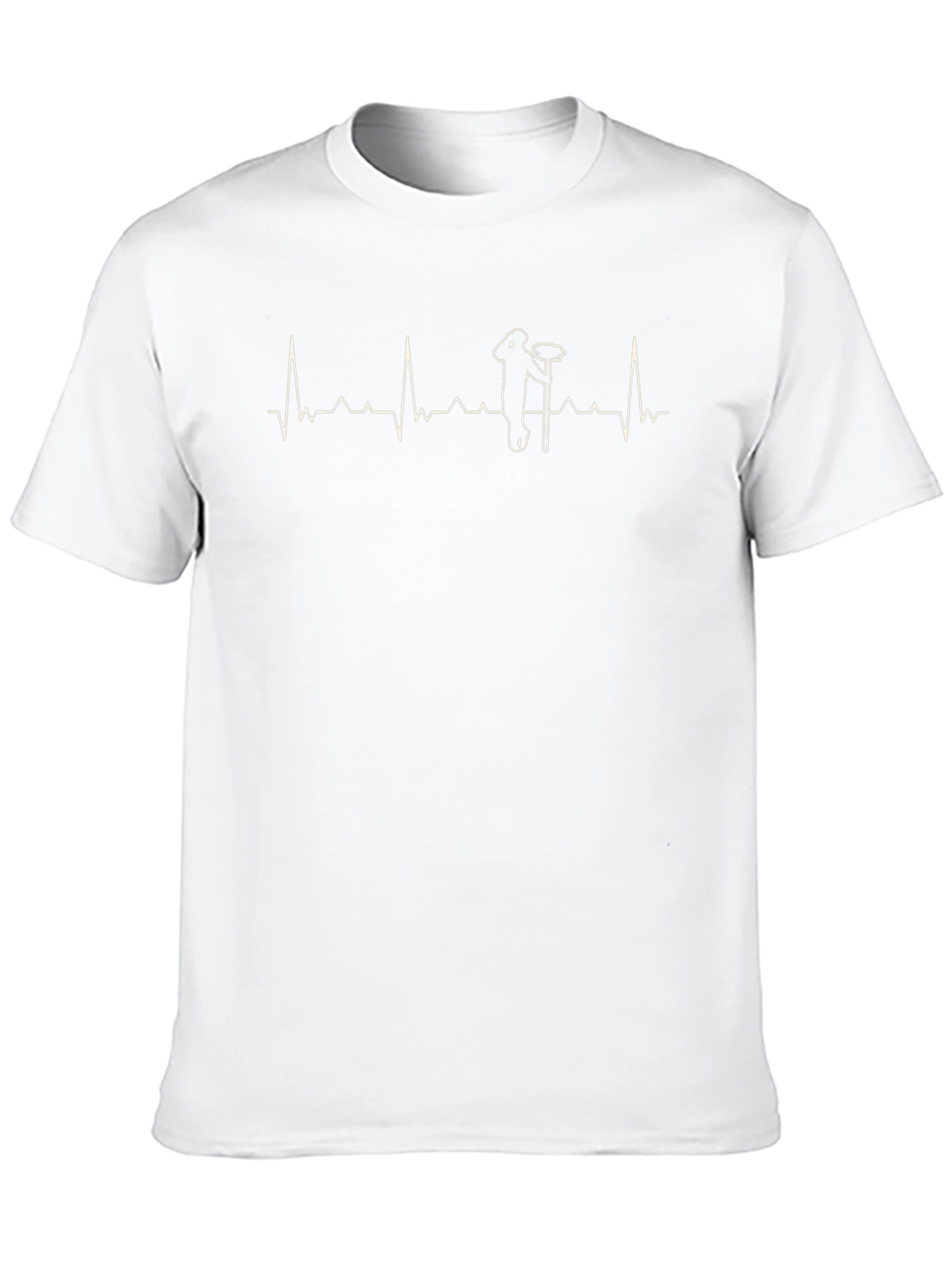 Black Curling Heartbeat T-Shirt - Black view 10