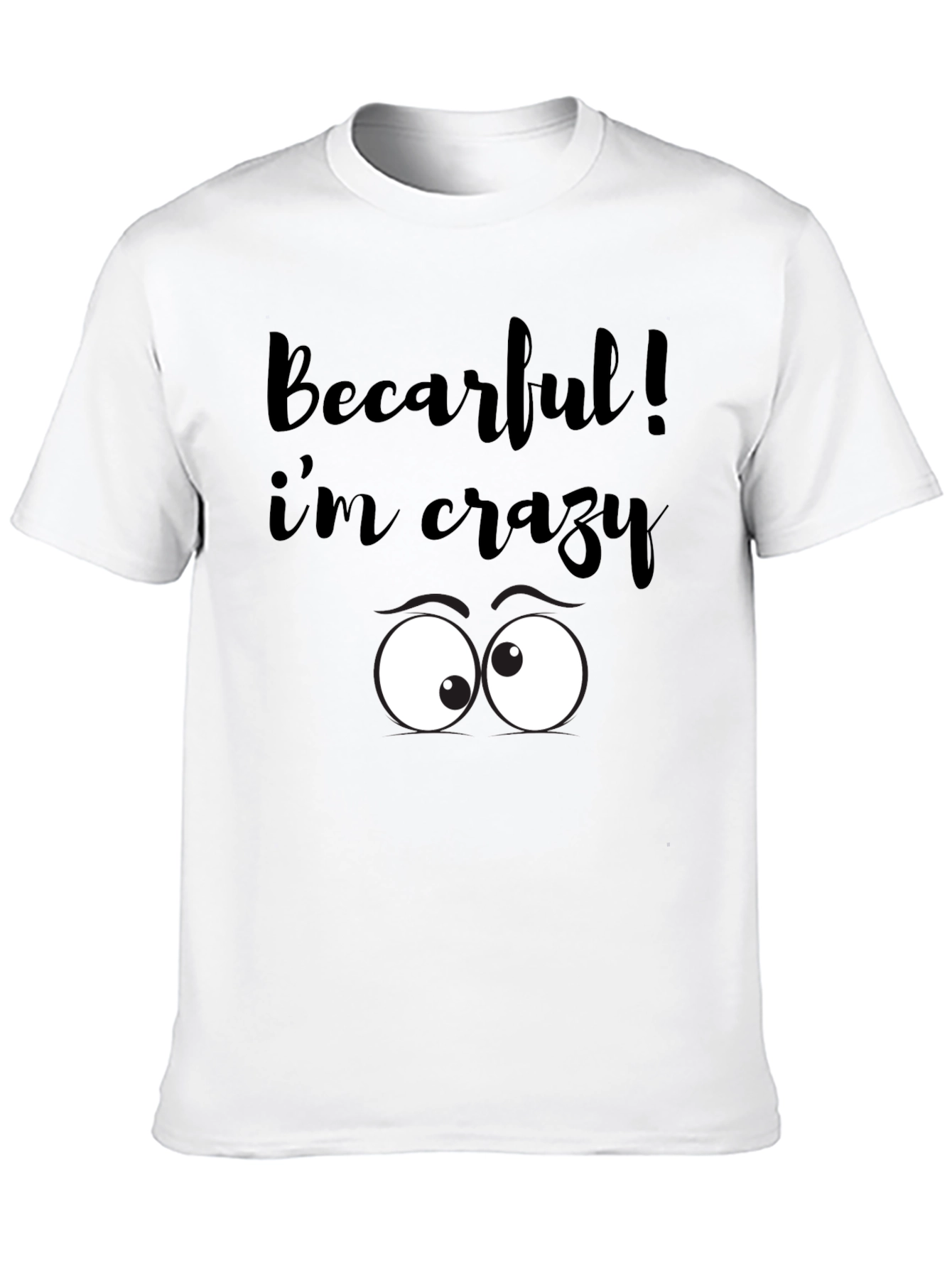 Black Crazy Eyes Graphic Tee - Black view 10