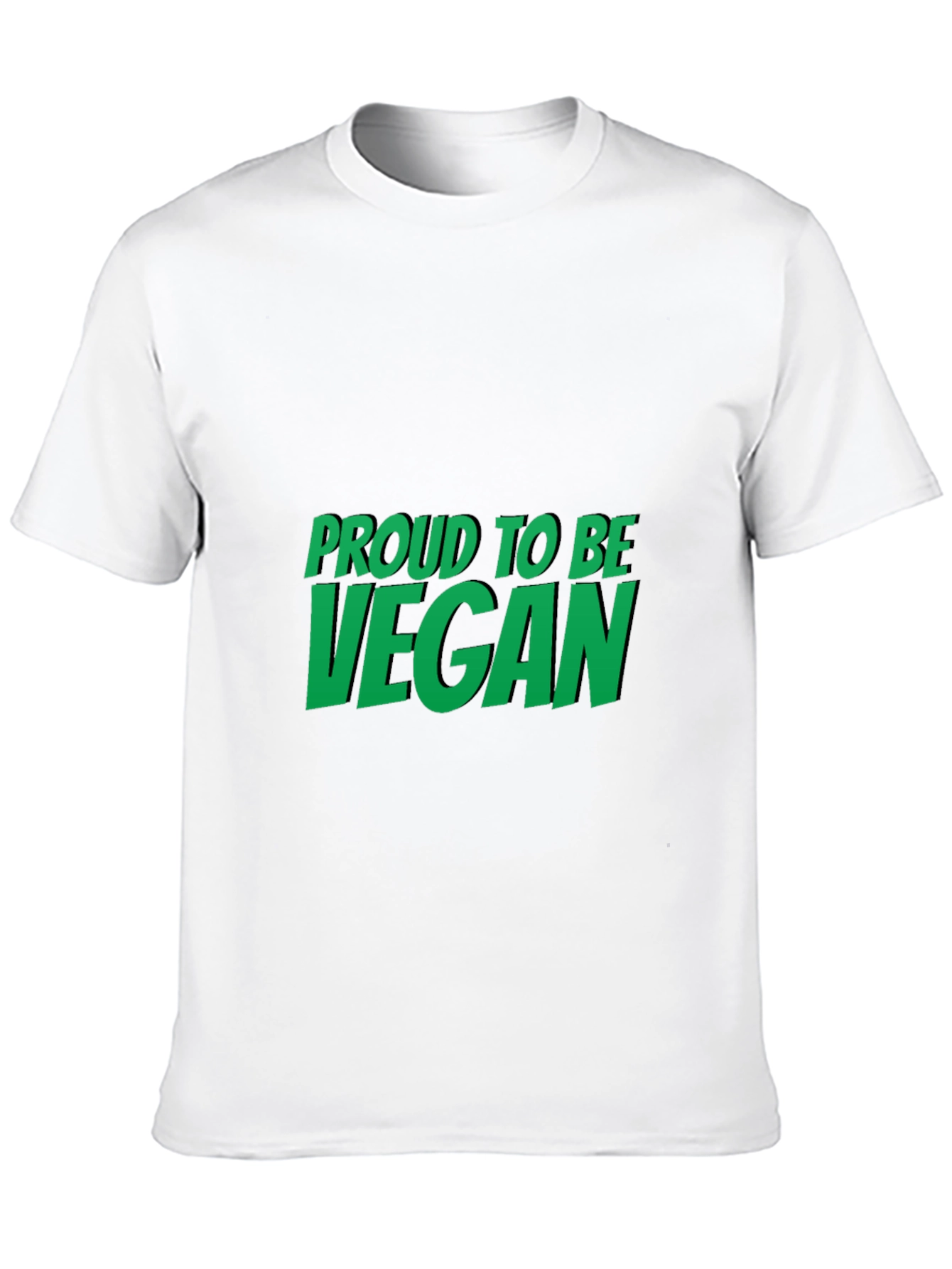 Black Proud to be Vegan Black T-Shirt view 10