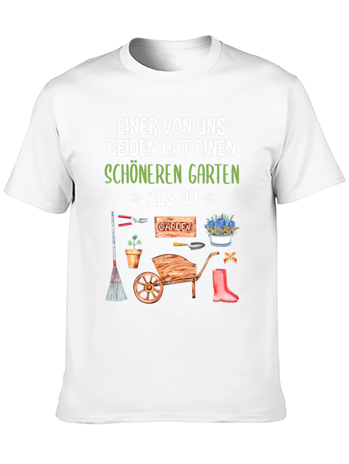 Black Funny Gardener T-Shirt - 'Better Garden Than You' view 10