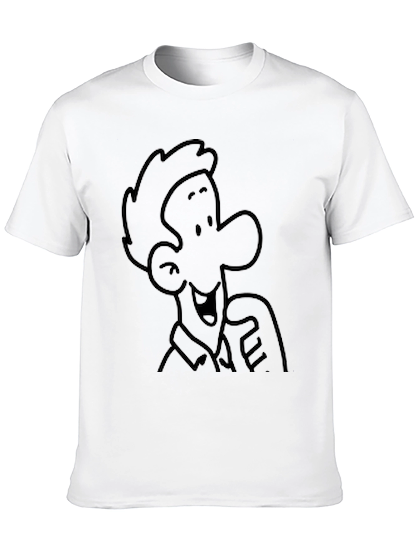 Black Cartoon Character Graphic Black T-Shirt view 10