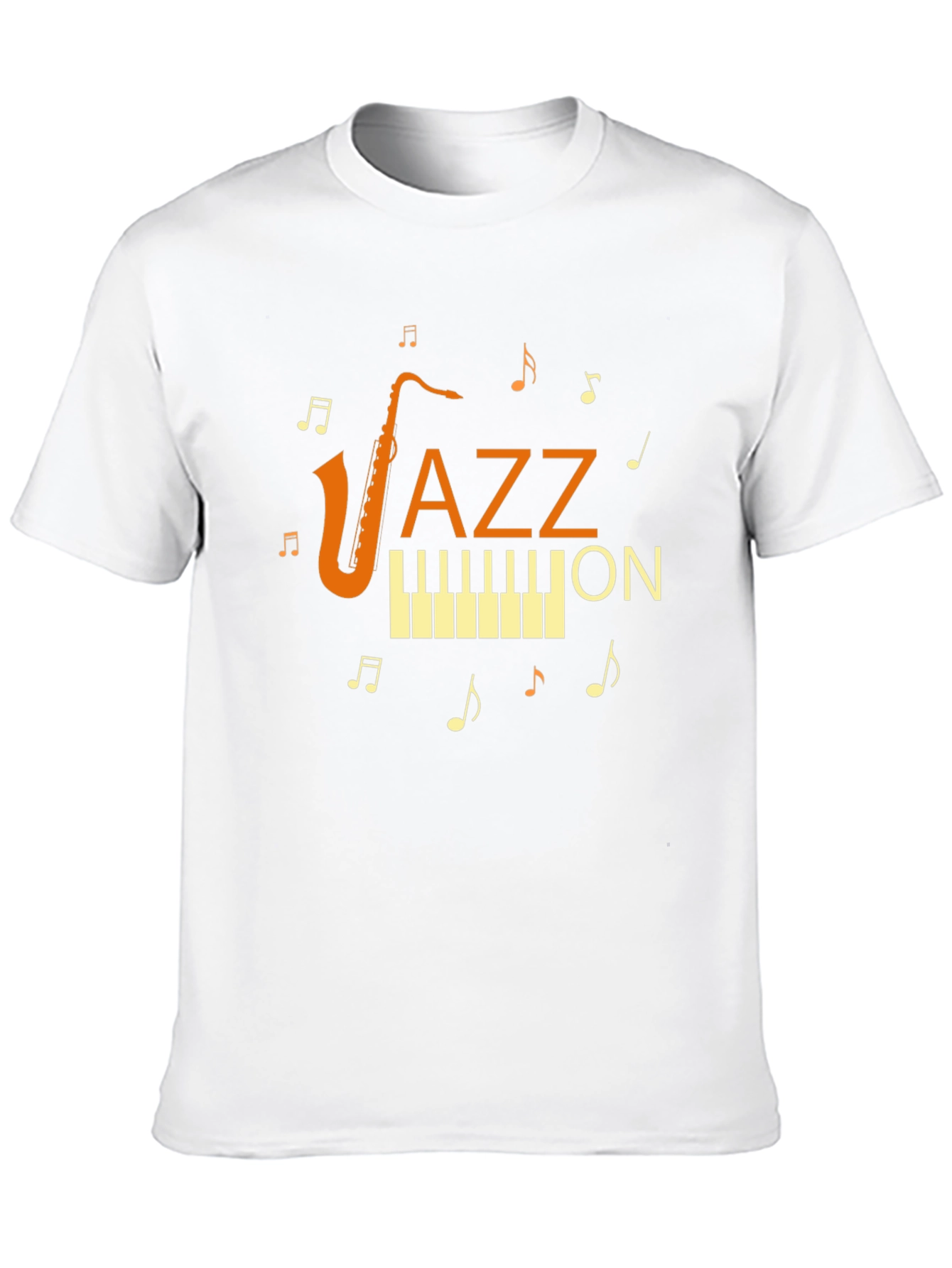 Black Jazz On Music T-Shirt - Black view 10