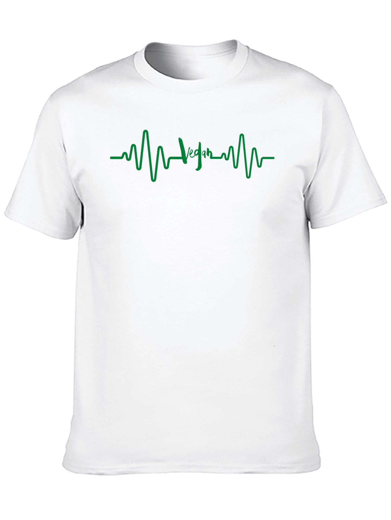 Black Vegan Heartbeat T-Shirt - Stylish & Comfortable view 10