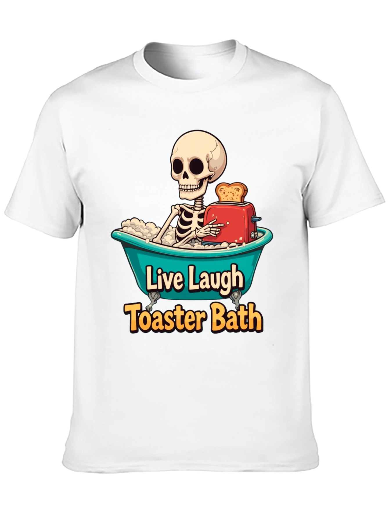 Black Live Laugh Toaster Bath T-Shirt view 10