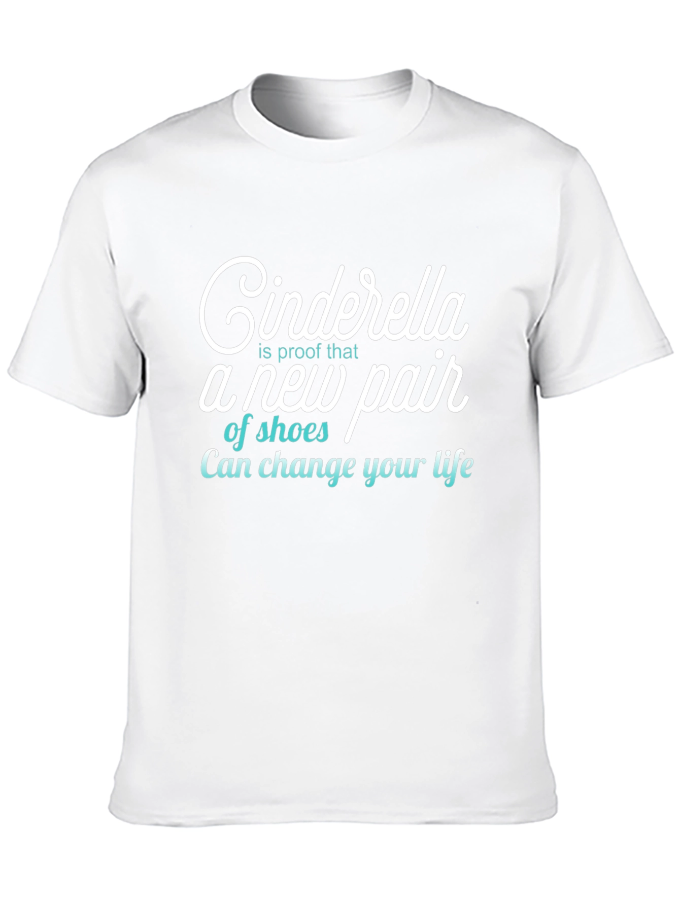 Black Cinderella Shoes T-Shirt, Funny Women's Tee view 10