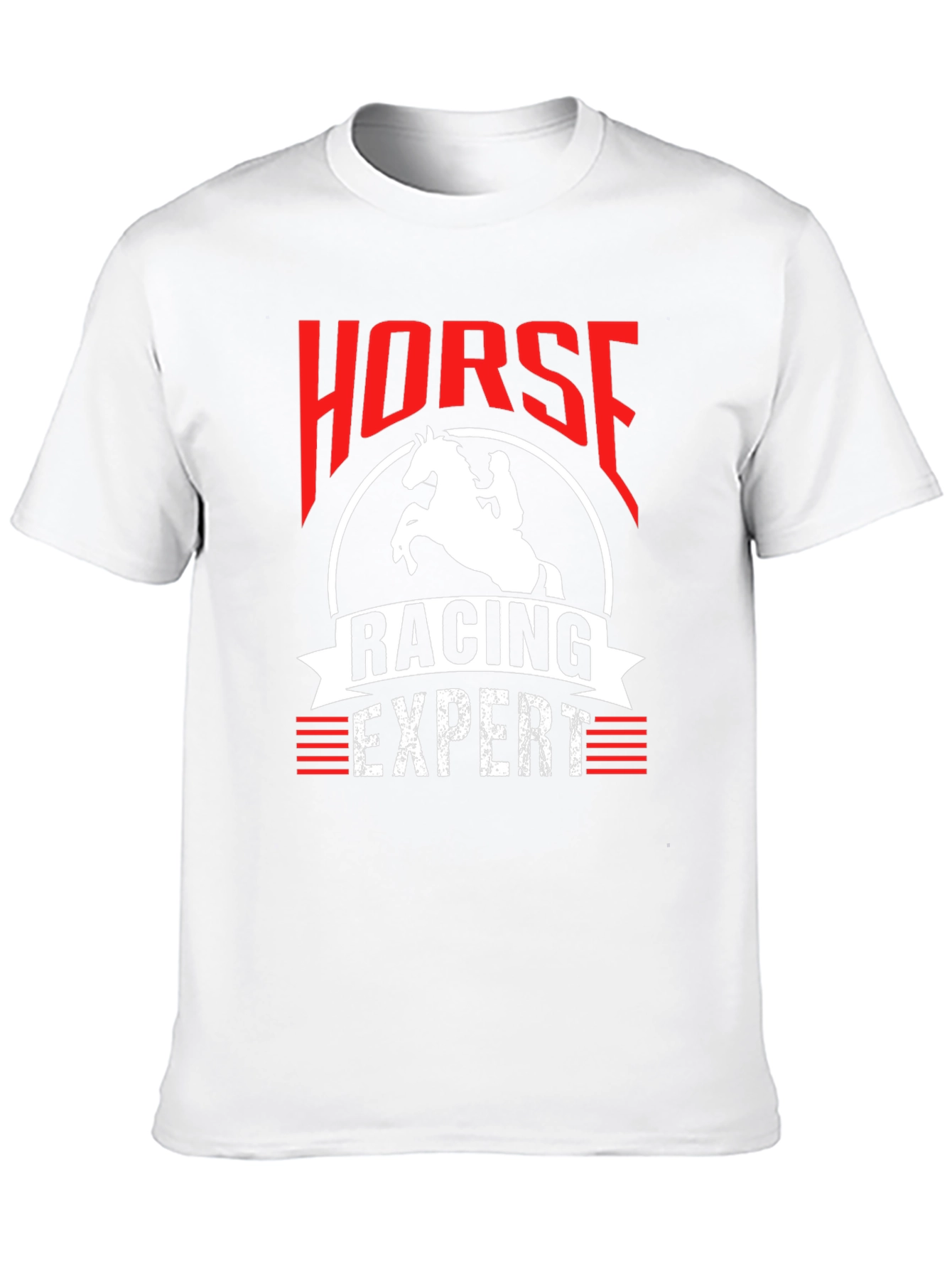 Black Horse Racing Expert T-Shirt - Unique Design view 10