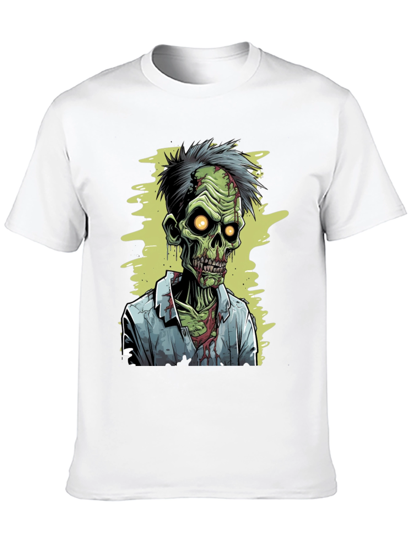 Black Zombie Cartoon Graphic Tee view 10