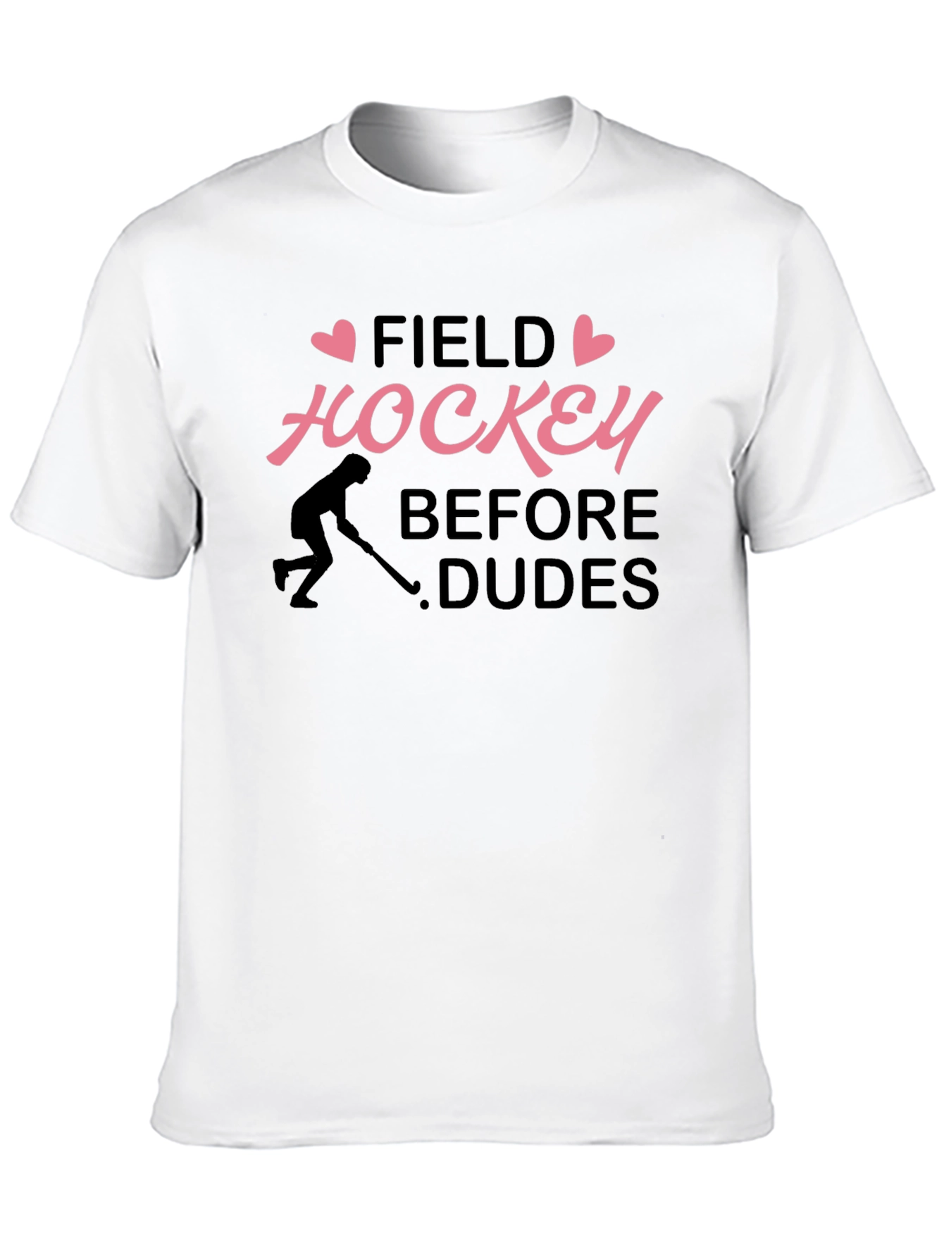 Black Field Hockey Before Dudes Graphic T-Shirt view 10