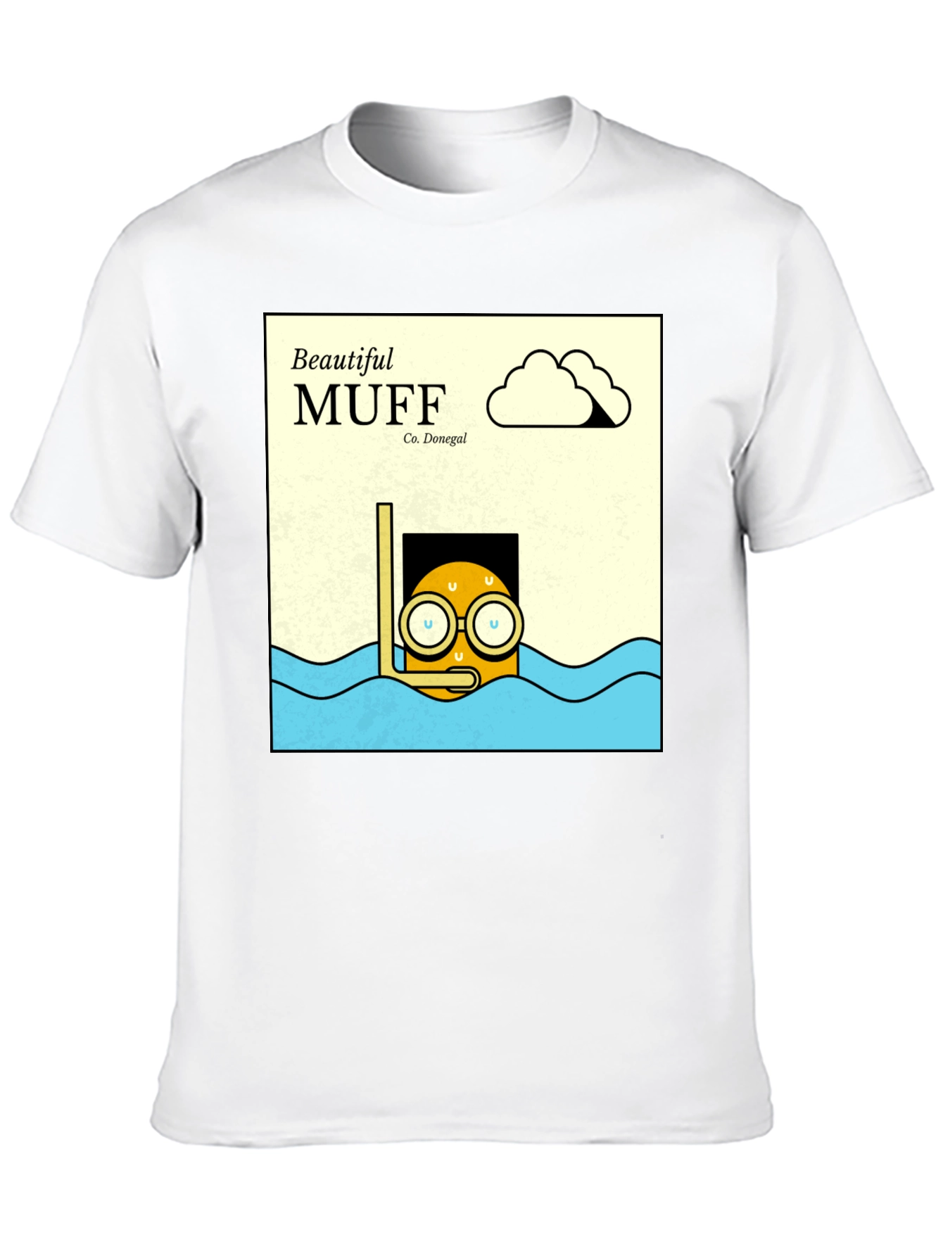 Black Beautiful Muff Diving T-Shirt view 10