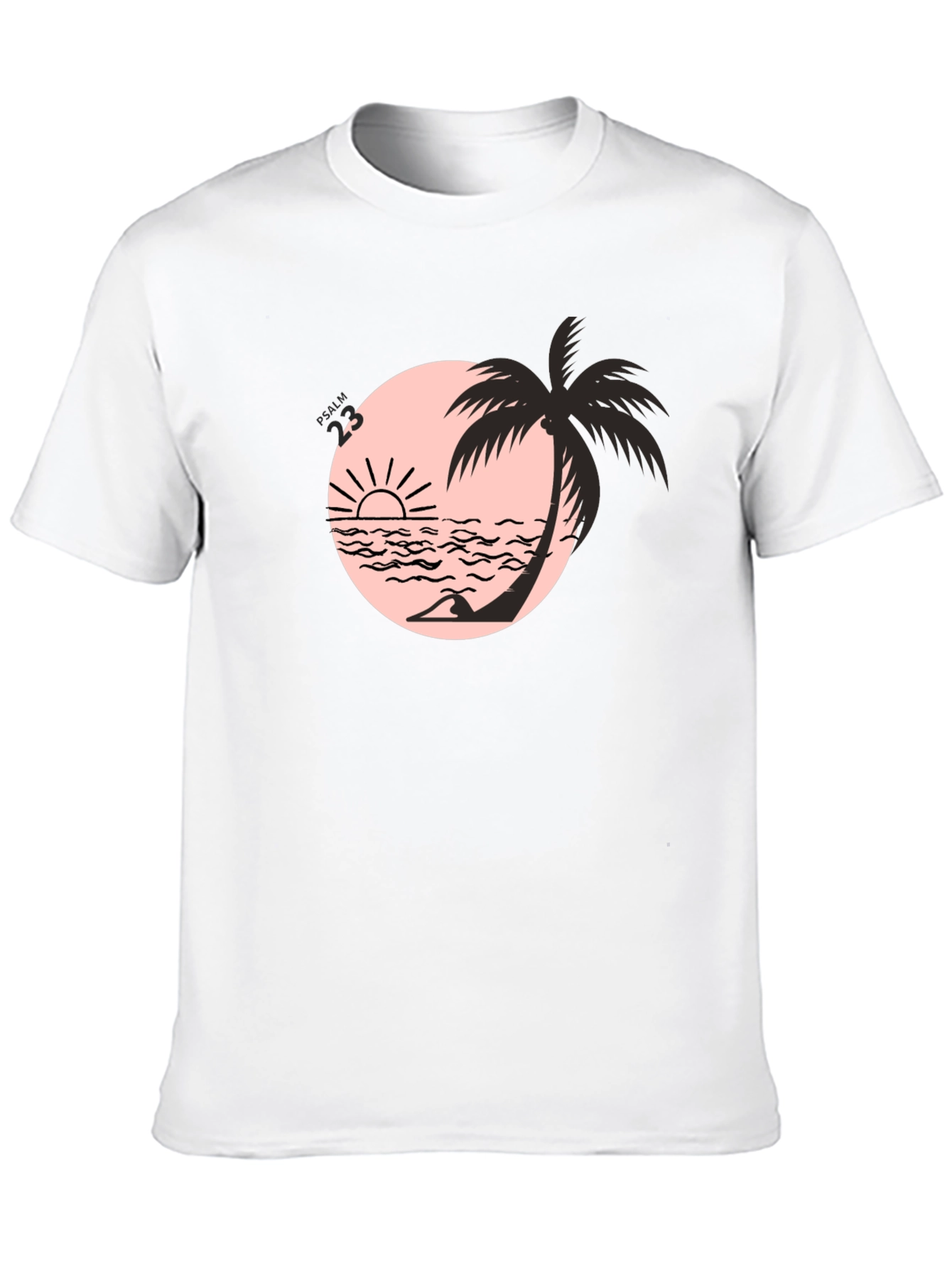 Black Black Beach Palm Graphic Tee view 10