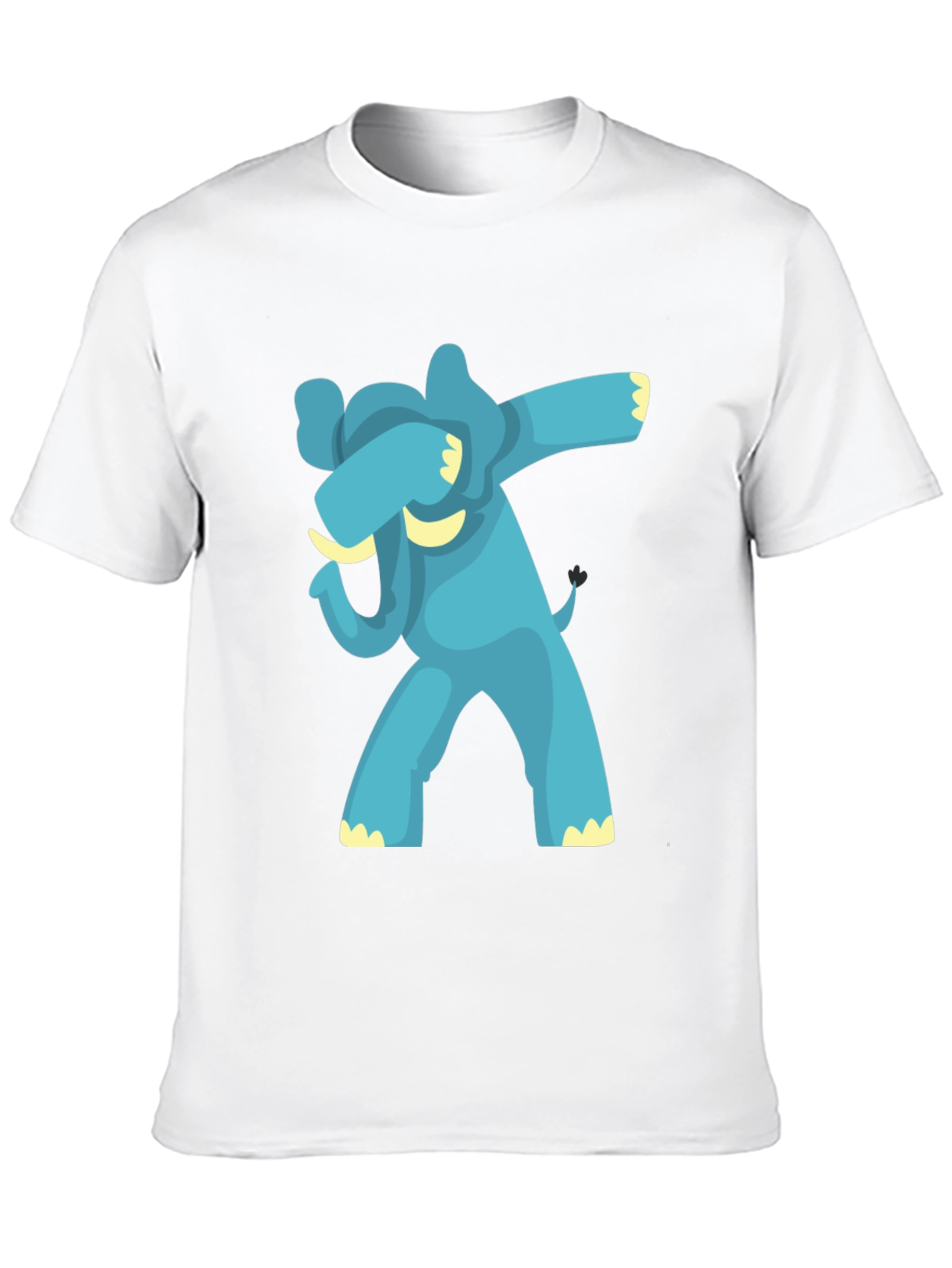 Black Dabbing Elephant Graphic Tee - Black view 10