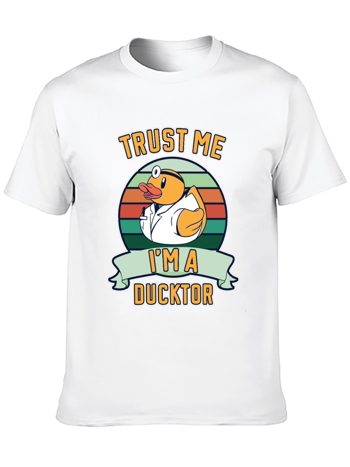 Black Trust Me I'm a Ducktor Graphic T-Shirt view 10