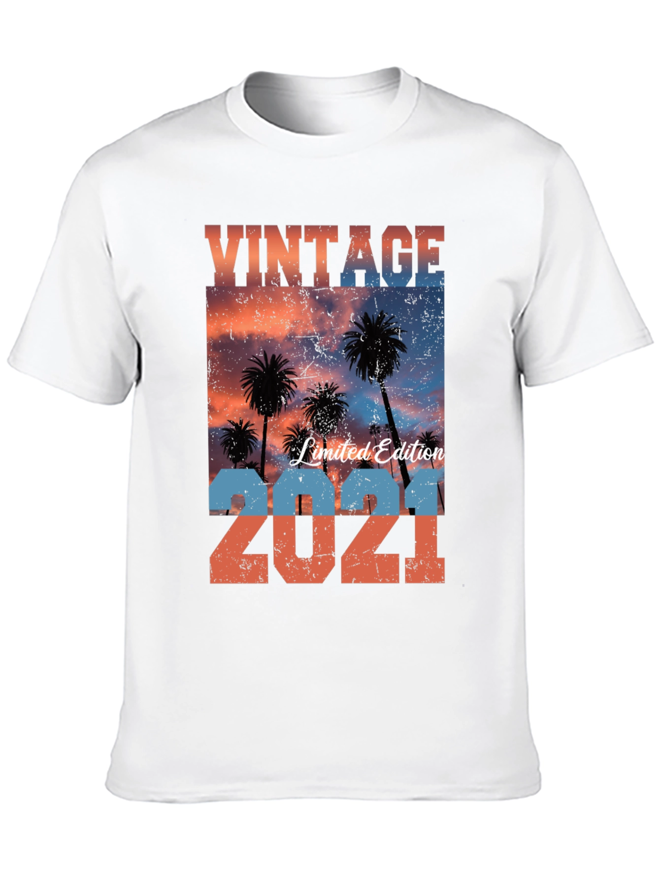 Black Vintage Limited Edition 2021 Palm Tree T-Shirt view 10