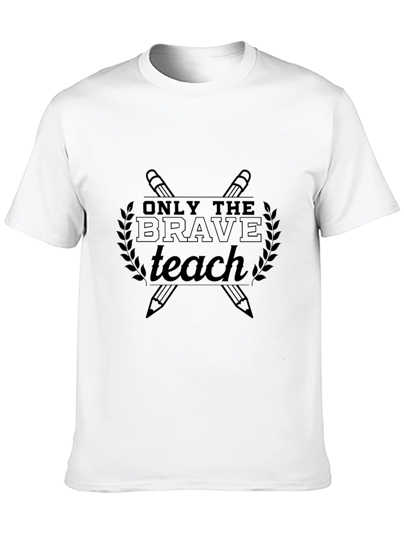 Black Only The Brave Teach Graphic Tee view 10