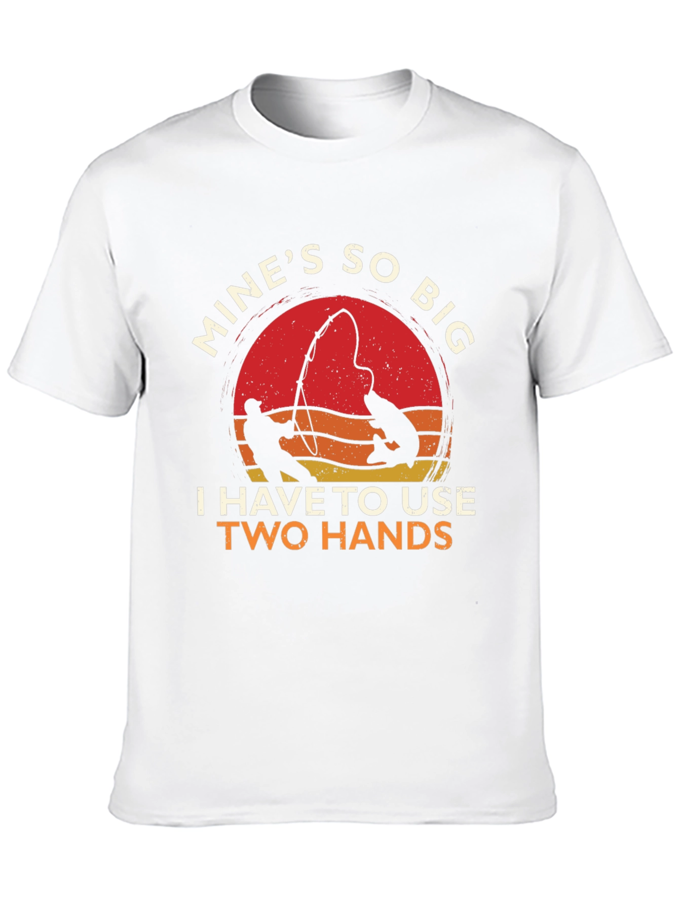 Black Mine's So Big Funny Fishing T-Shirt view 10