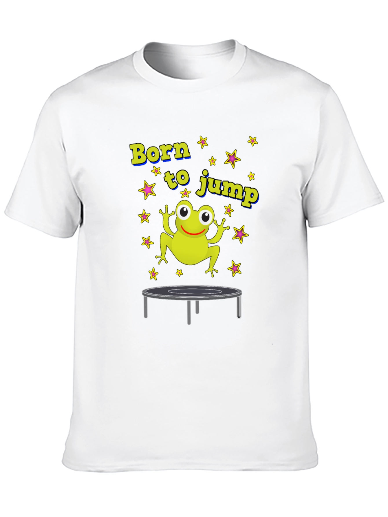 Black Born to Jump Frog T-Shirt view 10