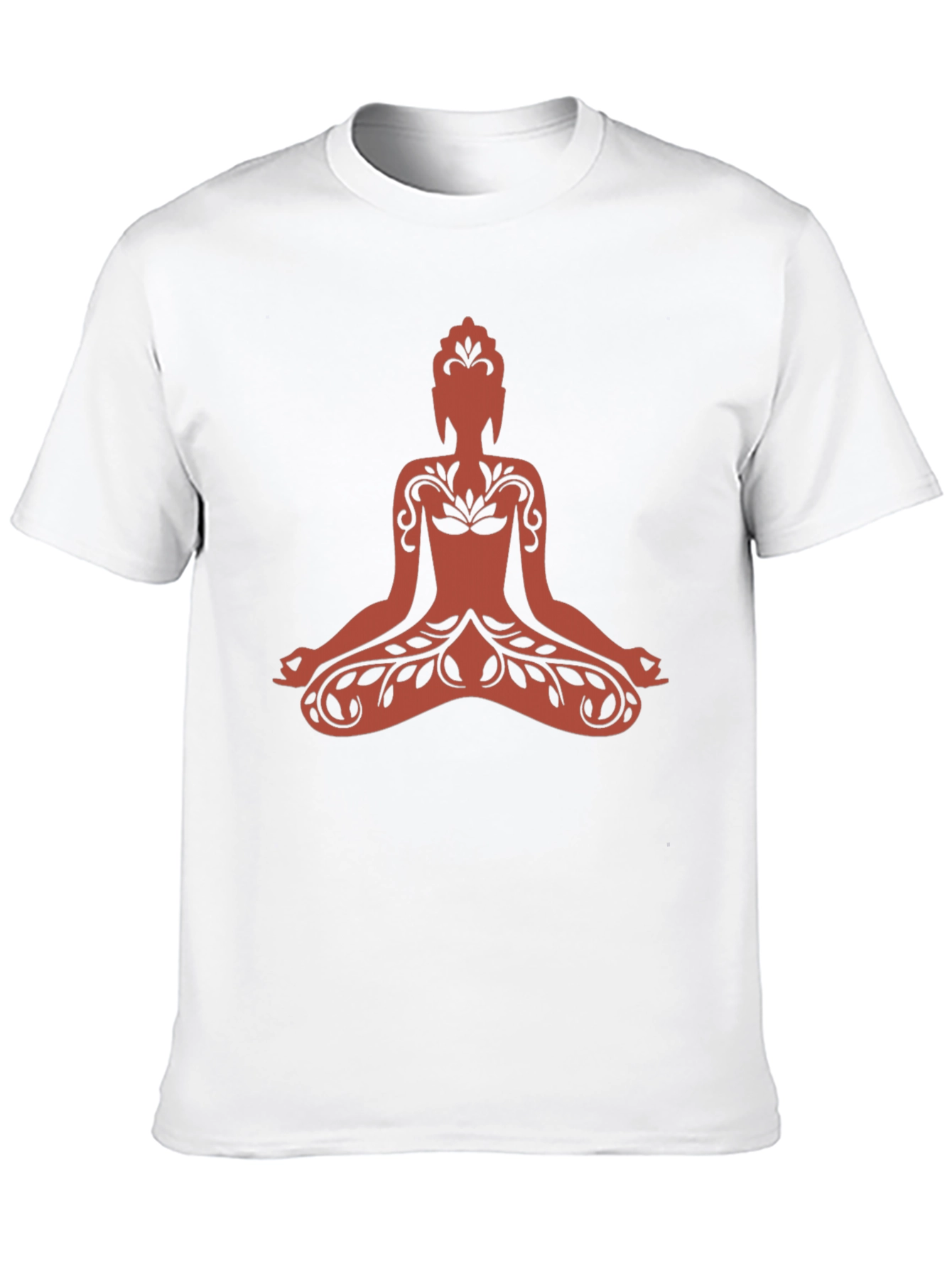 Buddha Graphic Tee - Black Cotton Meditative Design - 10