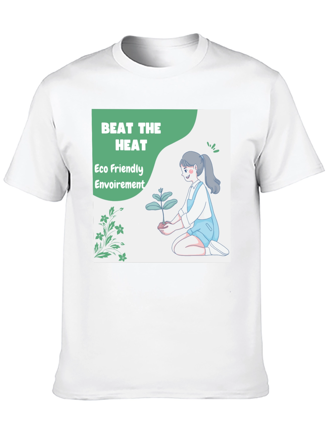 Black Eco Friendly T-Shirt - Beat the Heat view 10