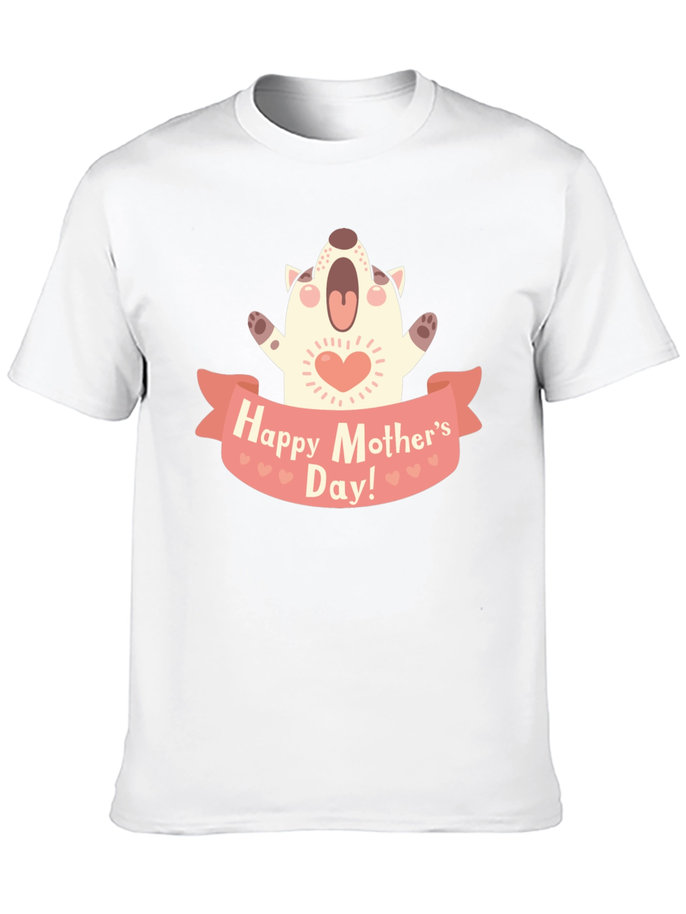 Black Happy Mother's Day Dog Graphic T-Shirt view 10