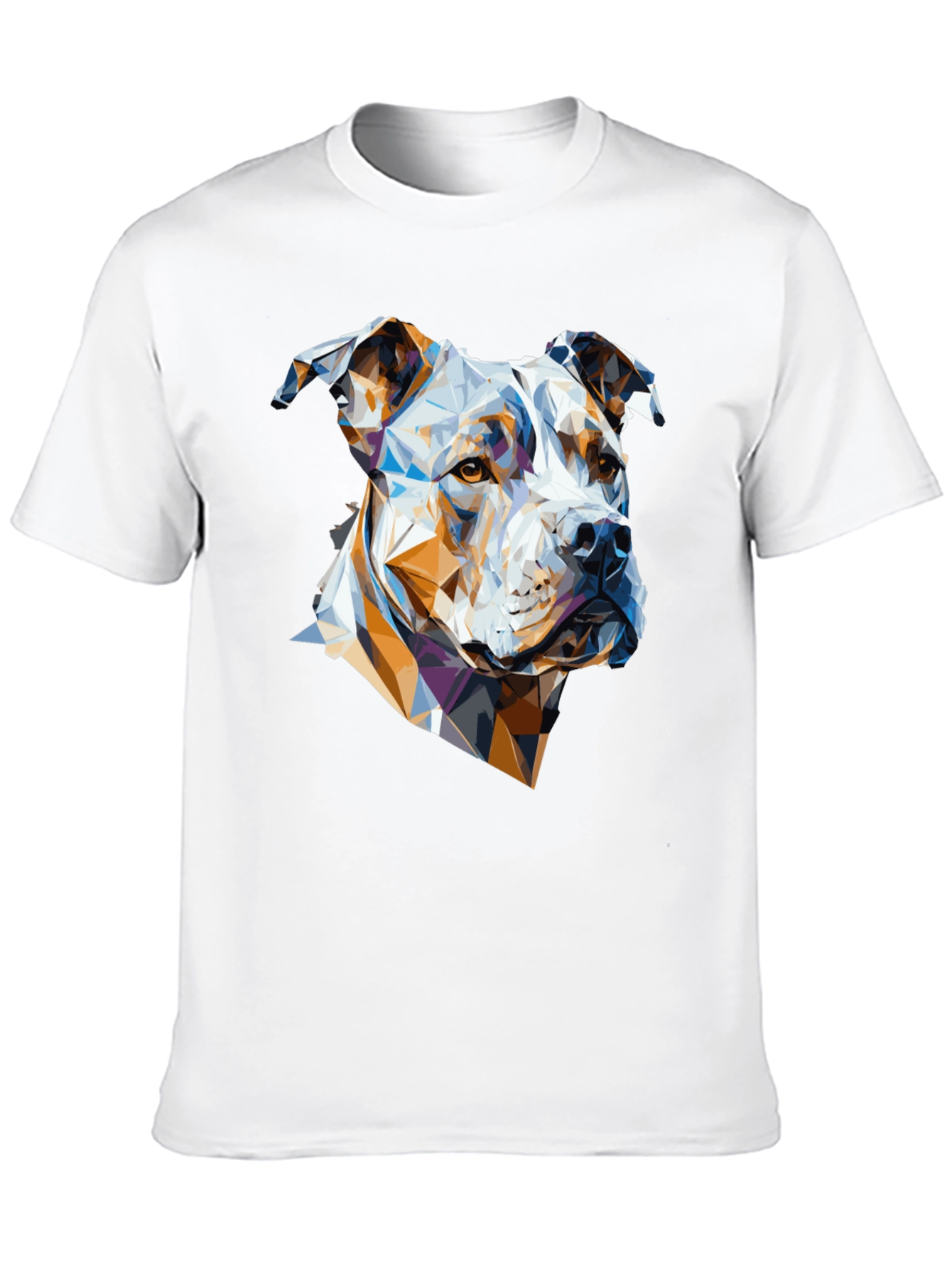Black Geometric Dog Graphic Tee - Modern Canine Art view 10