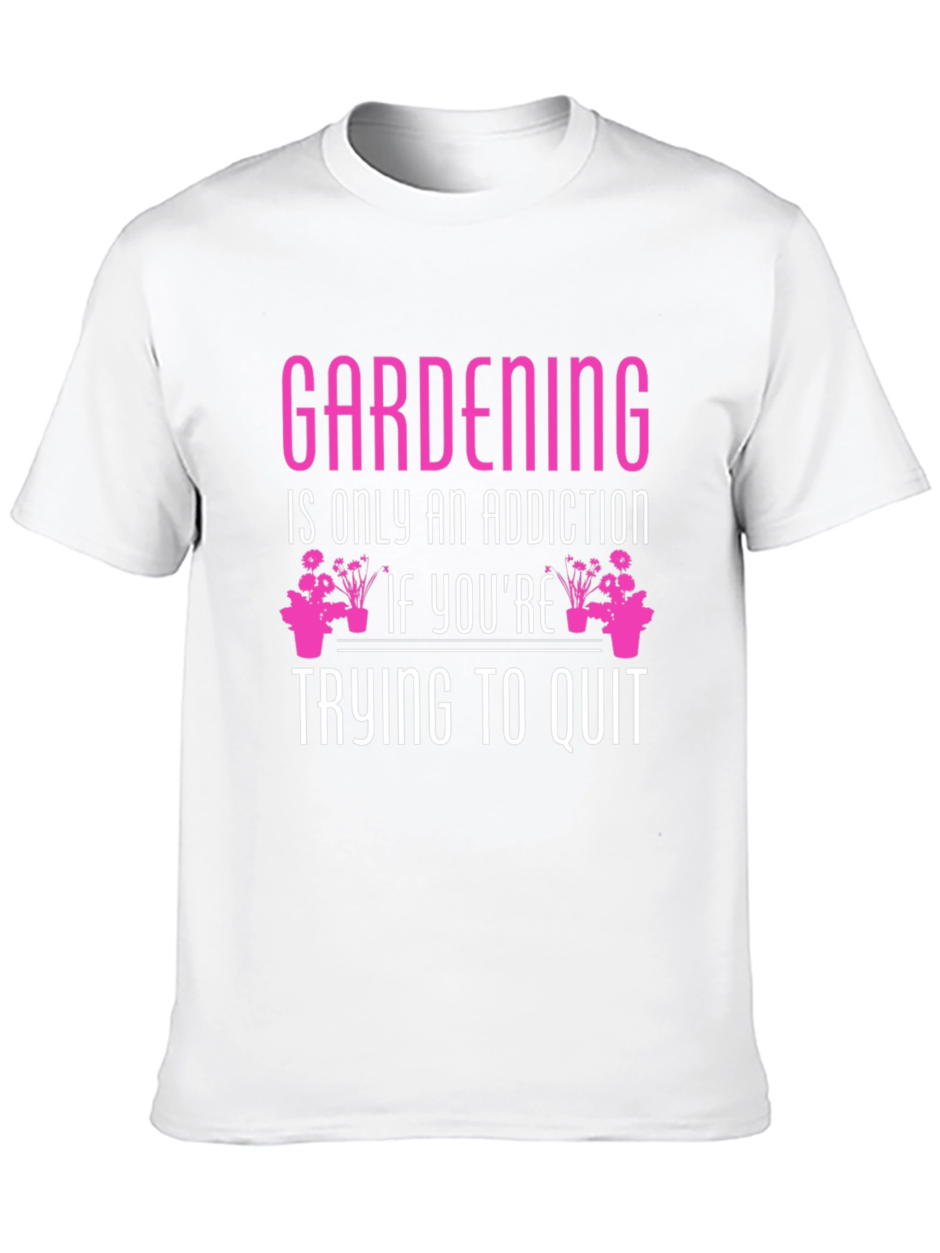 Black Gardening Addiction T-Shirt view 10