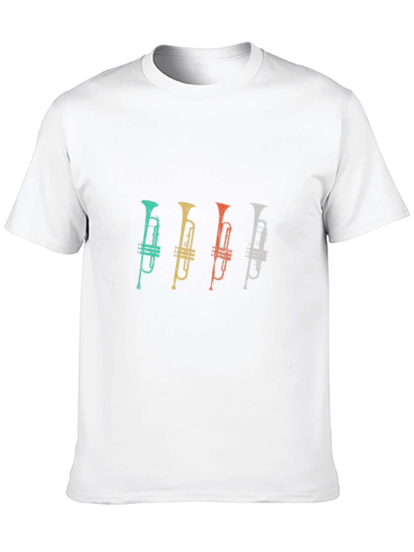 Black Retro Trumpet T-Shirt - Music Lover's Tee view 10