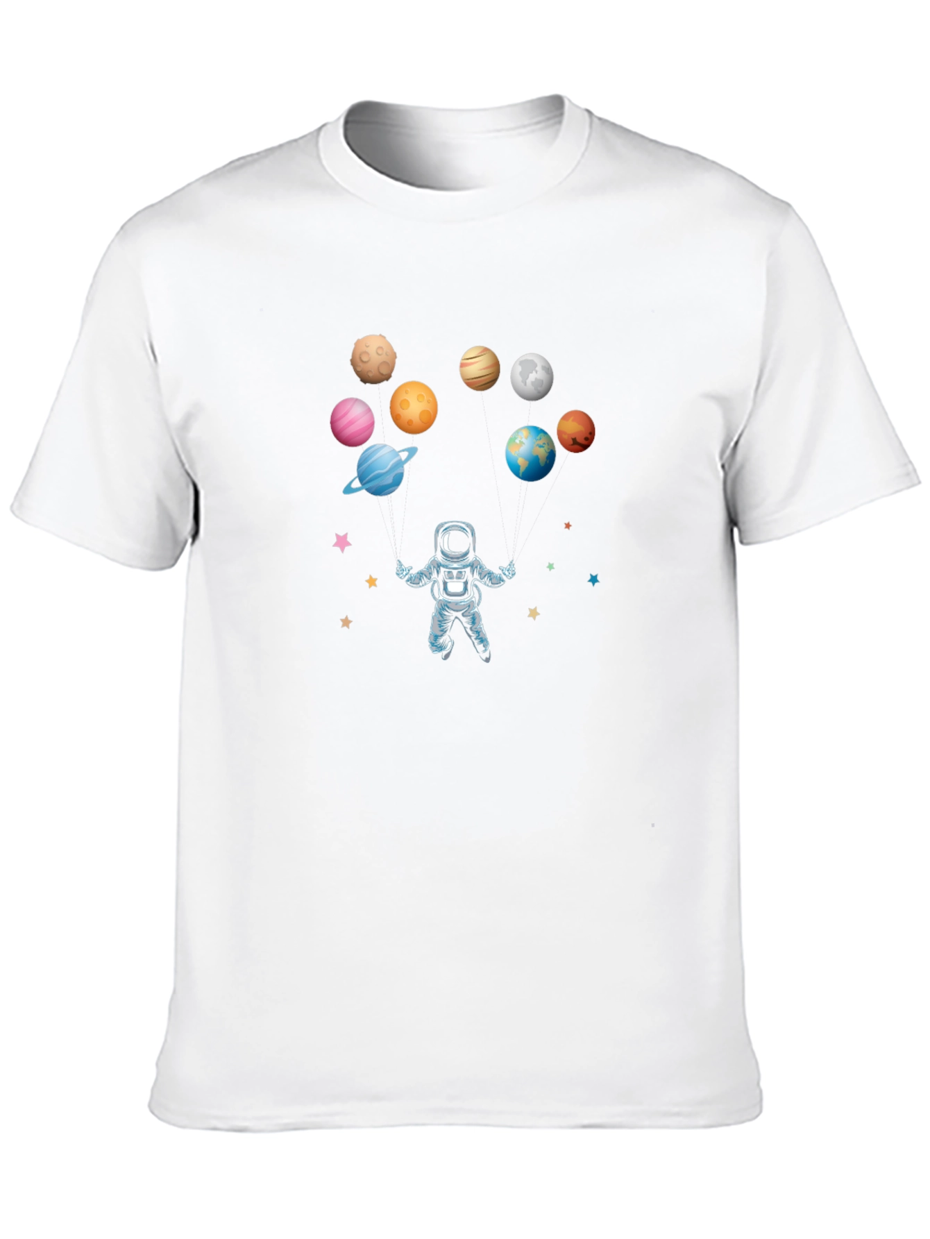 Black Astronaut & Planets Black Graphic Tee view 10