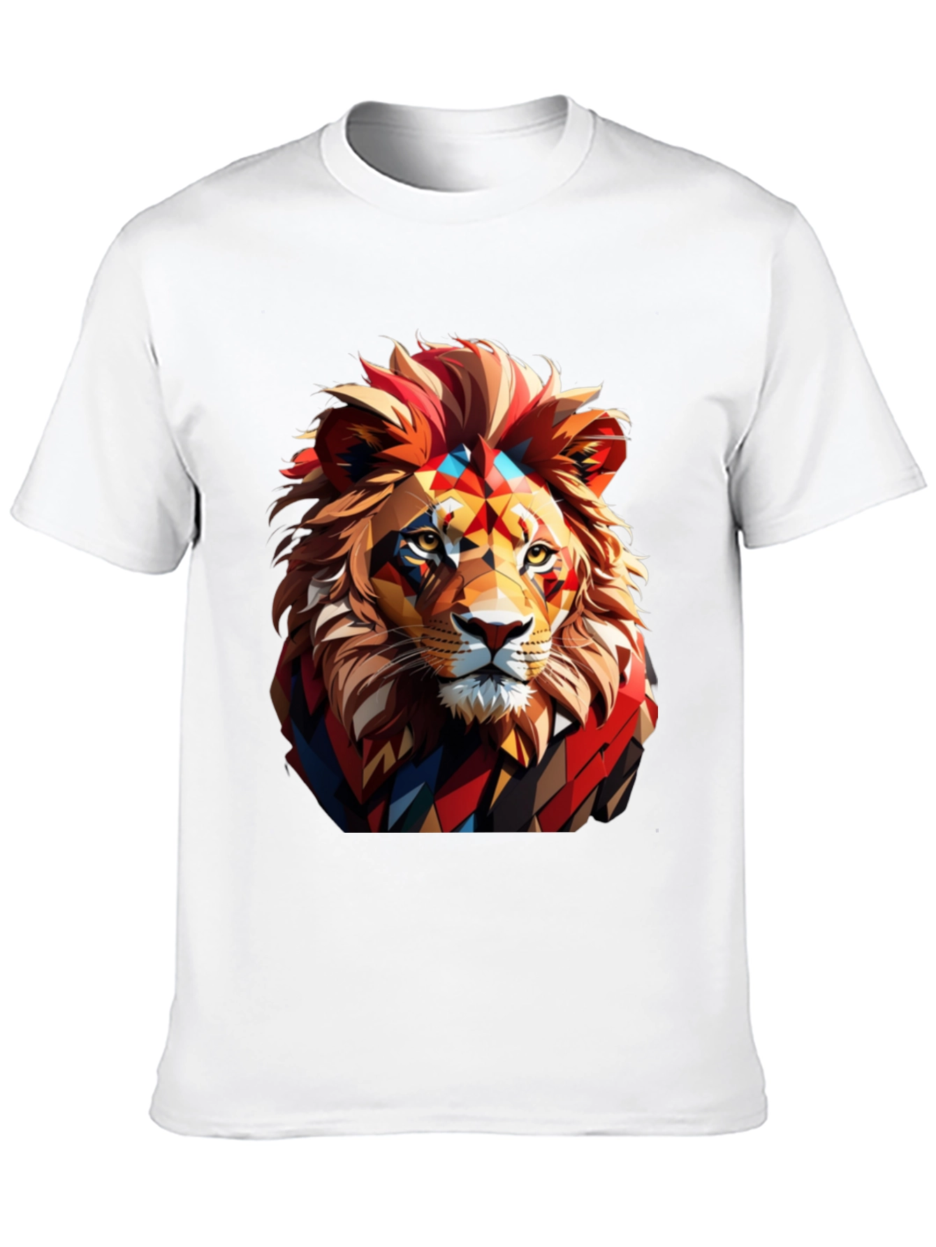 Black Lion Graphic Print Black T-Shirt view 10