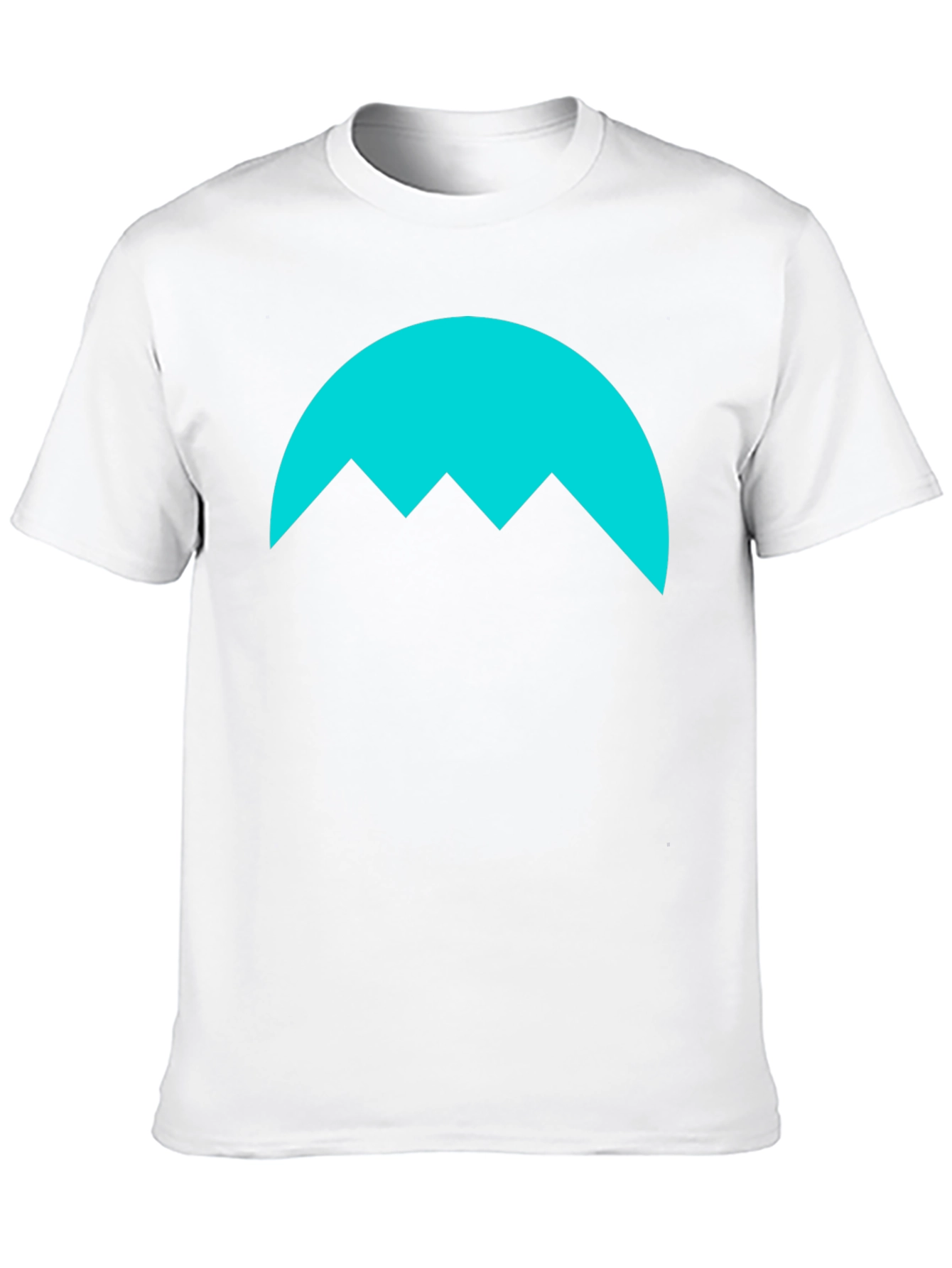 Black Minimalist Mountain Graphic Tee - Black view 10
