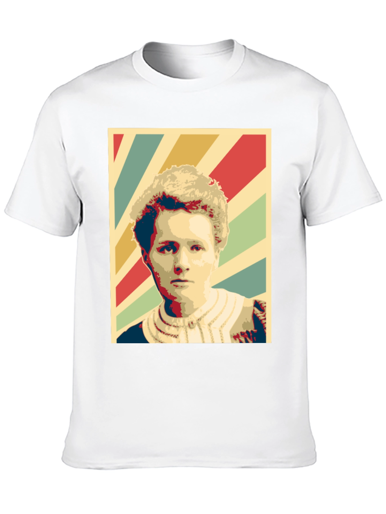 Black Retro Portrait Graphic T-Shirt - Unisex Fashion Tee view 10