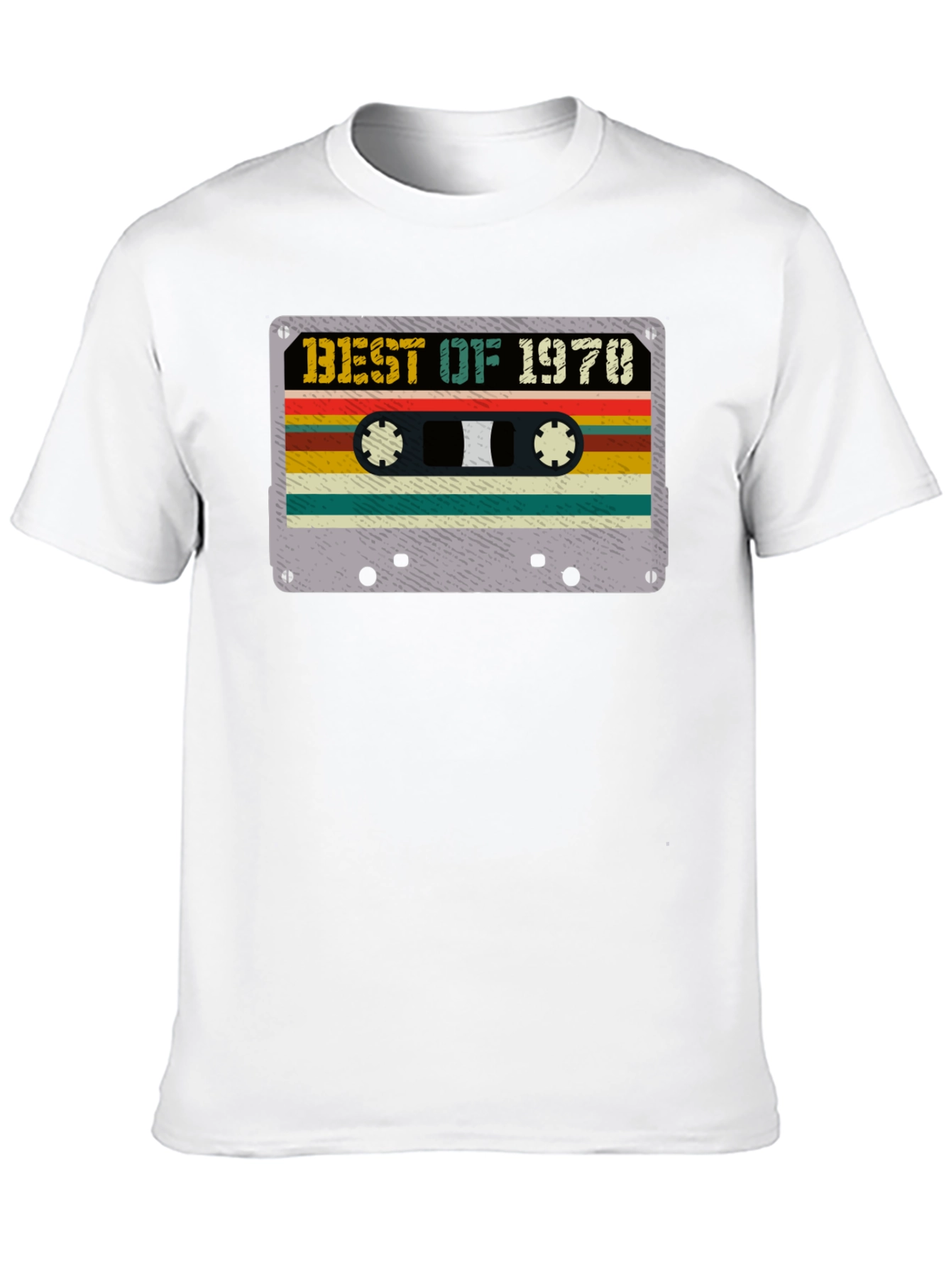 Black Best of 1970 Cassette Tape Graphic T-Shirt view 10