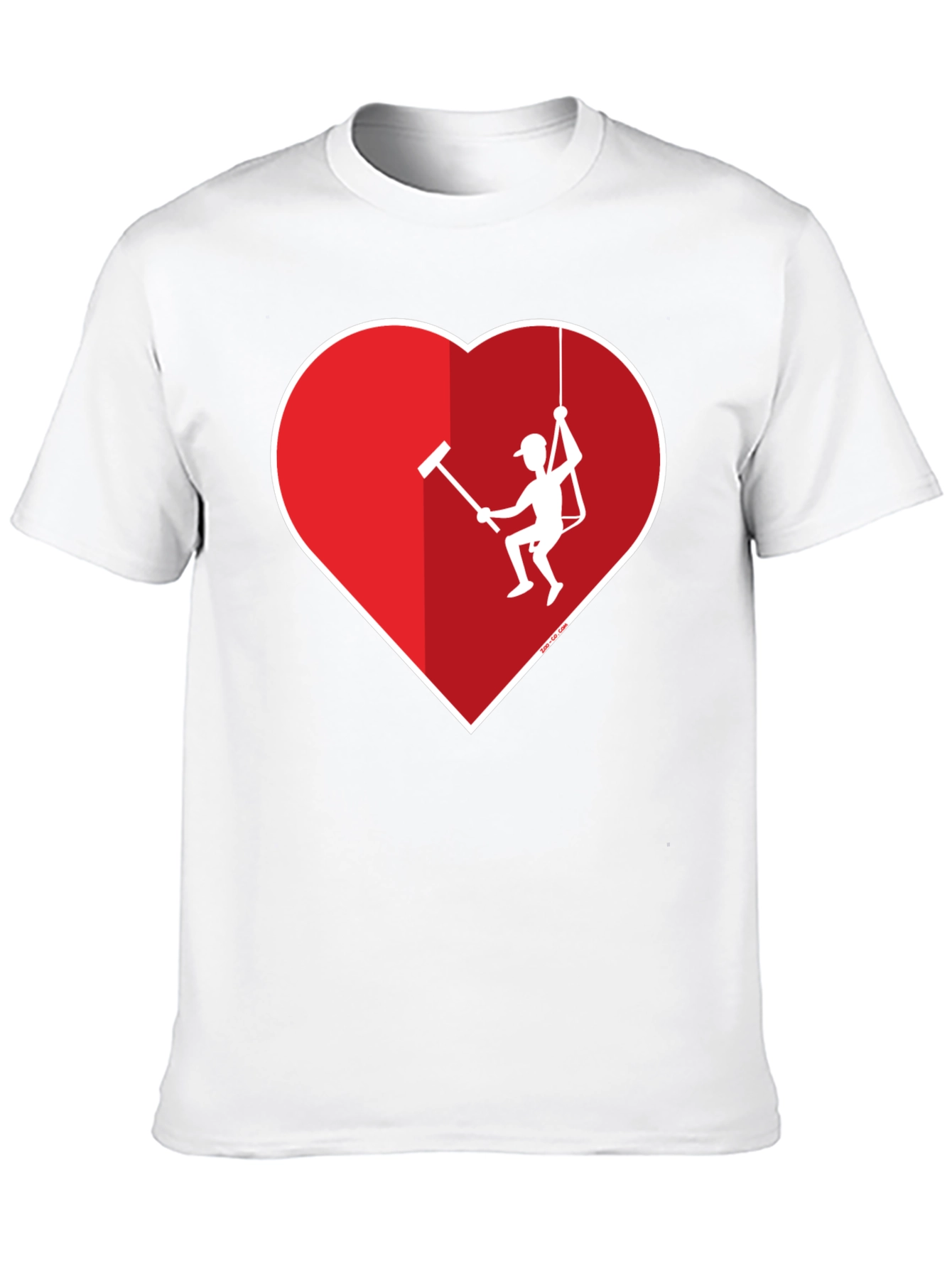 Black Heart Window Washer Graphic Tee view 10