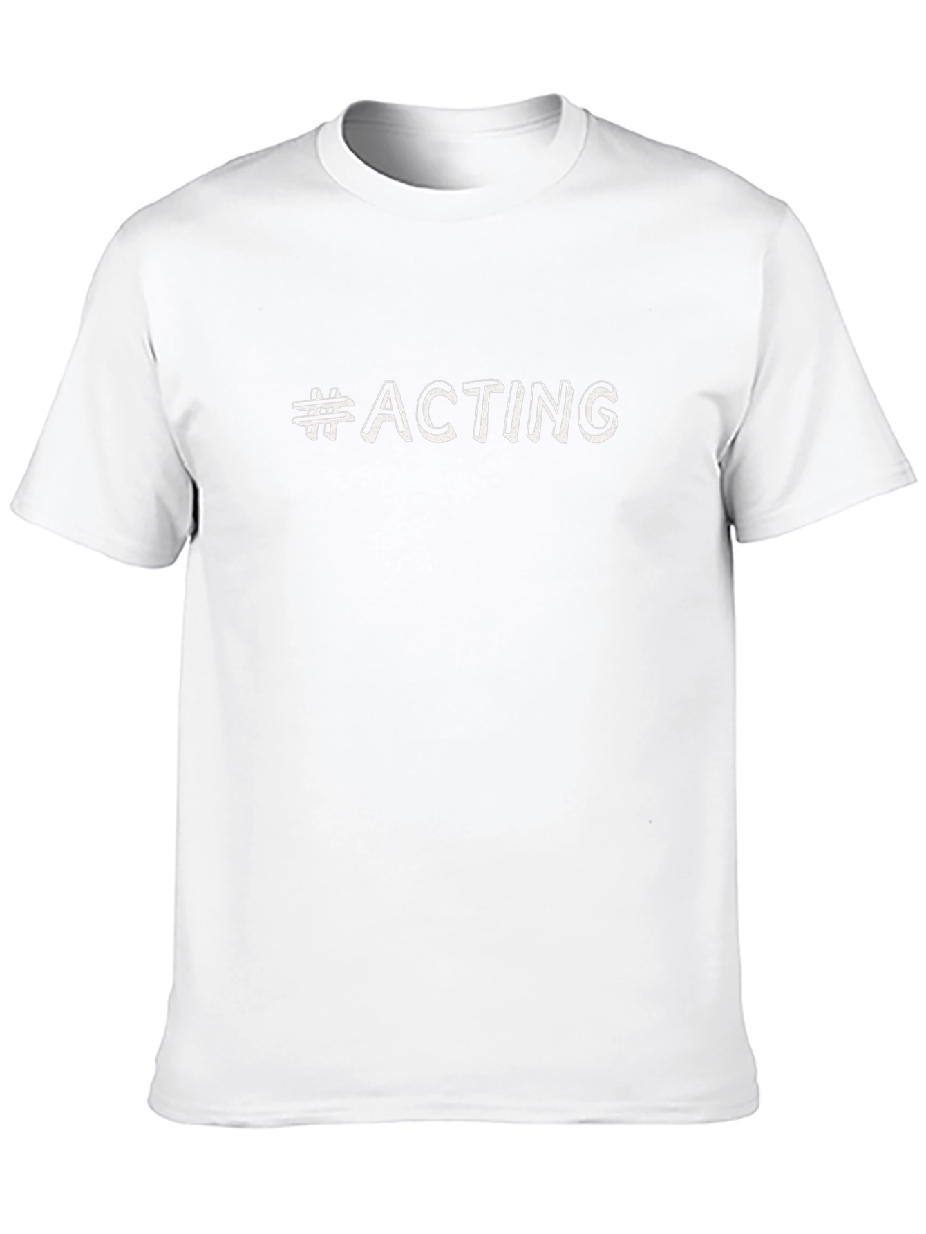 Black Hashtag Acting Black T-Shirt view 10