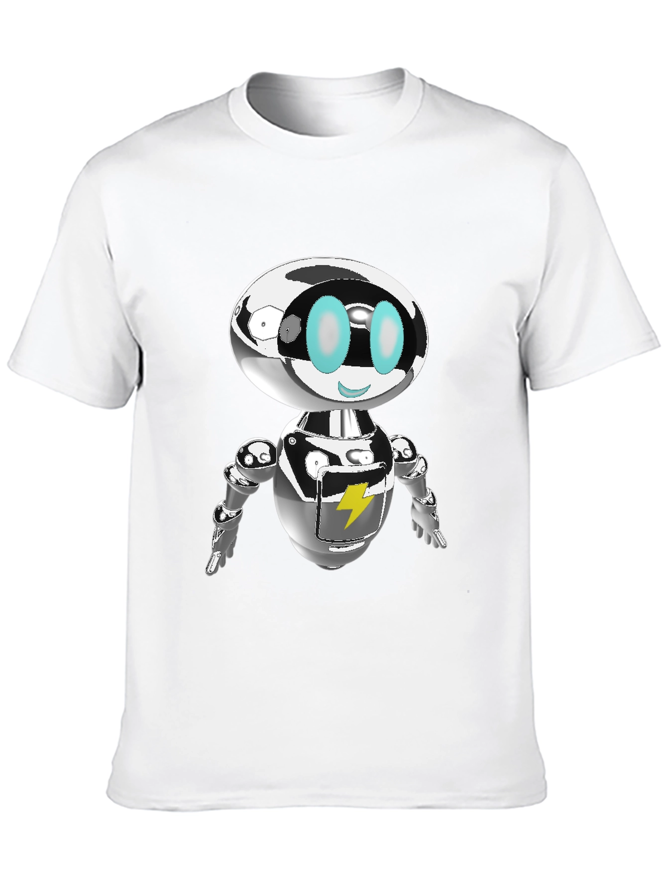 Black Retro Robot Graphic Tee - Sci-Fi Cool view 10