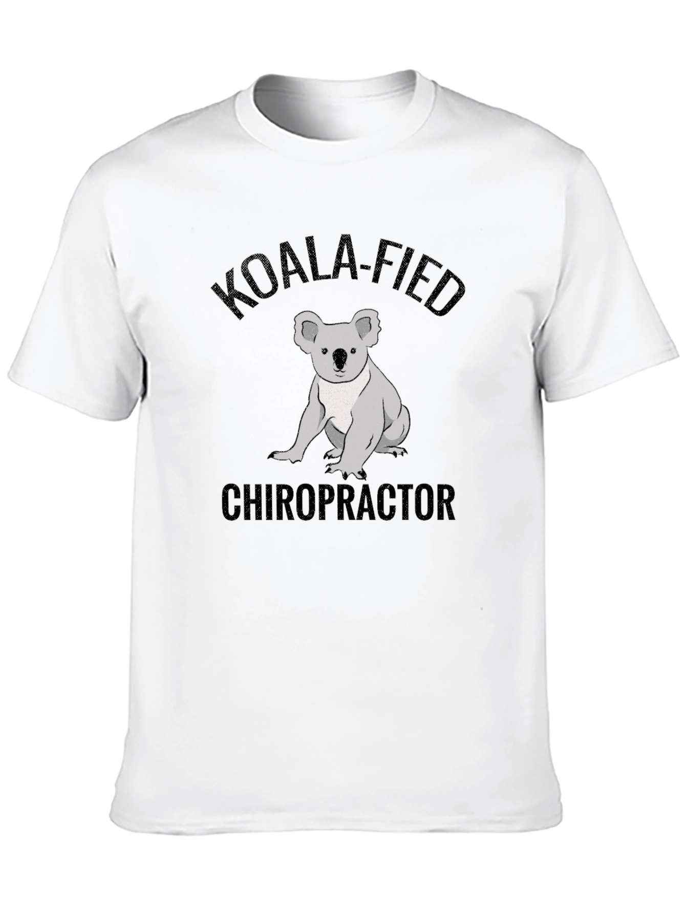 Black Koala-Fied Chiropractor T-Shirt - Funny Animal Tee view 10