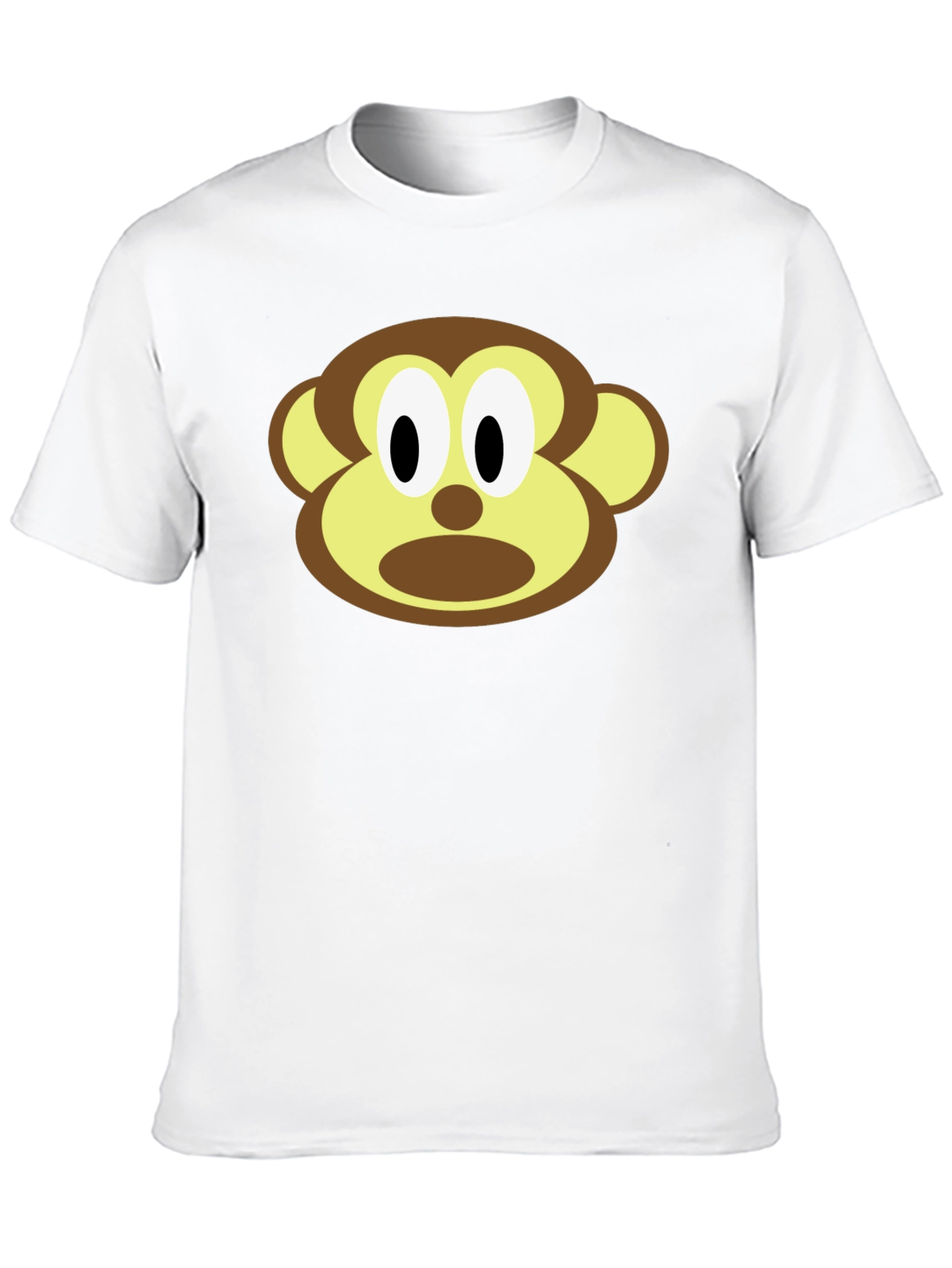 Black Monkey Face Graphic Tee - Unisex Black T-Shirt view 10