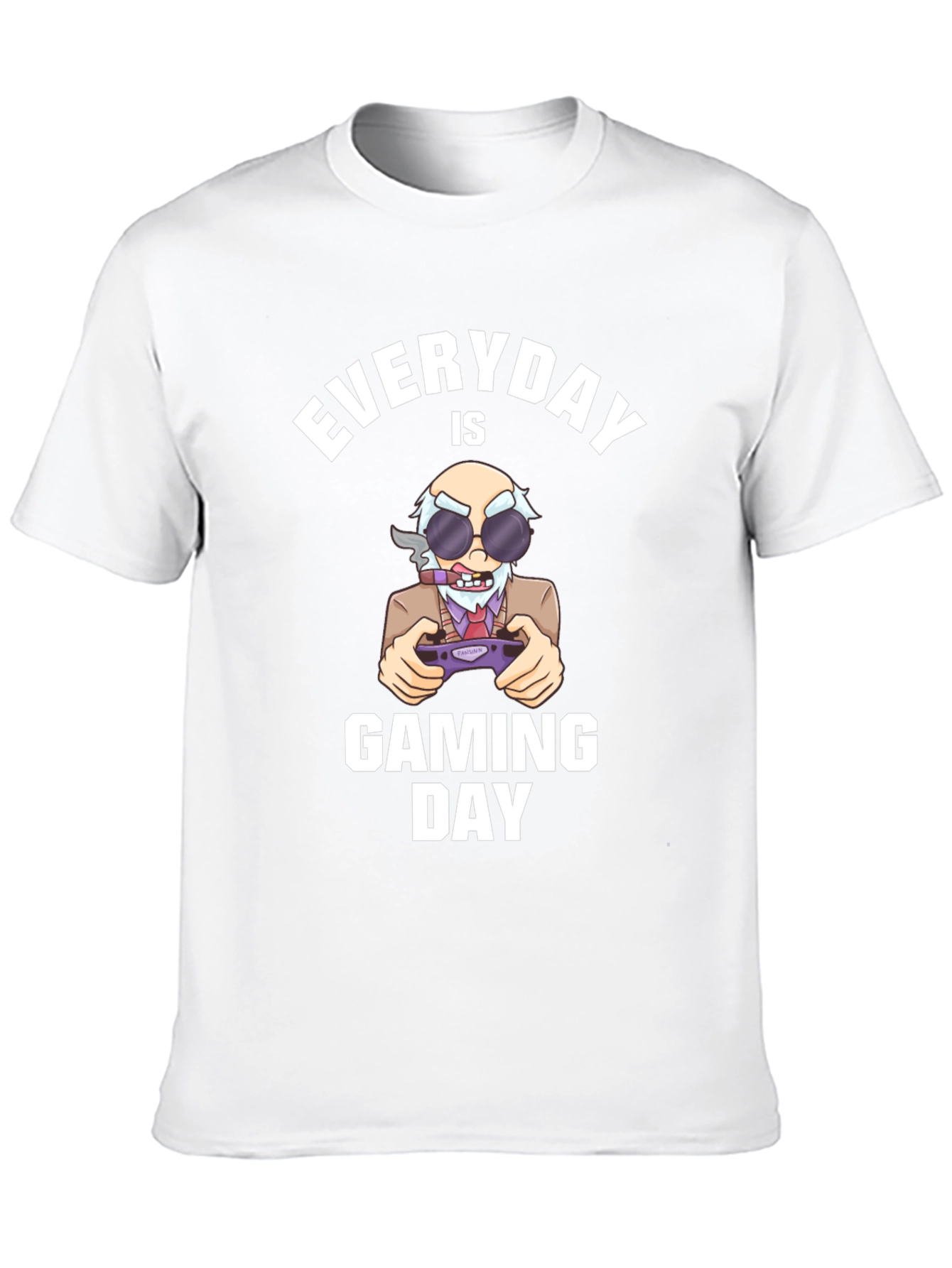 Black Everyday Is Gaming Day T-Shirt view 10