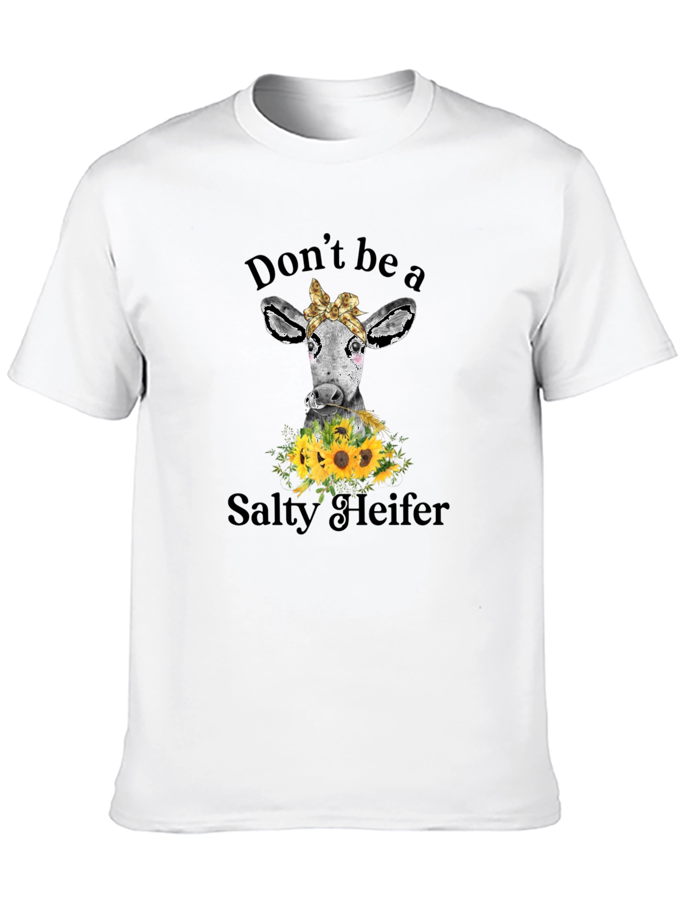 Black Salty Heifer Cow Graphic Tee view 10