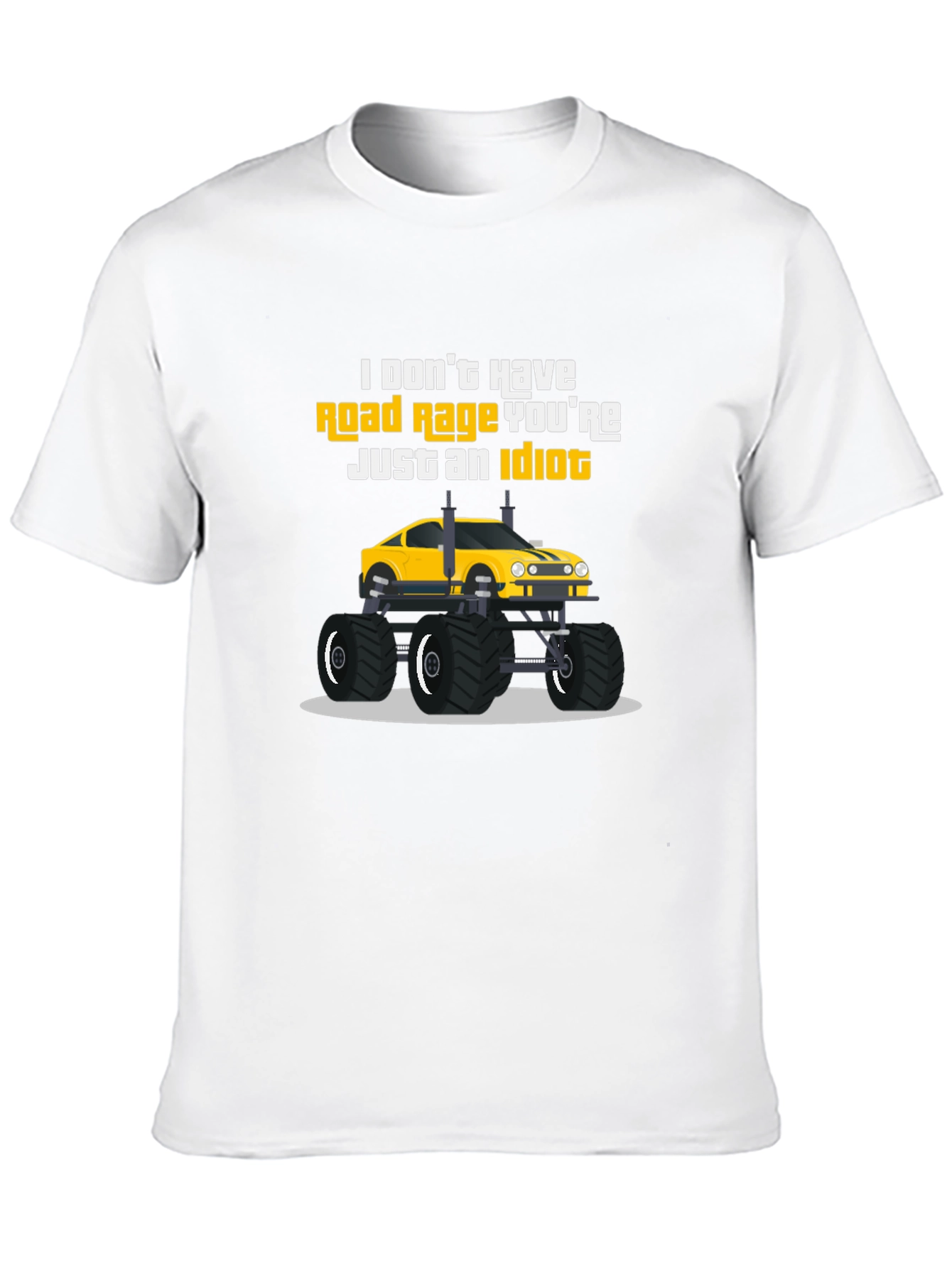 Black Road Rage Monster Truck T-Shirt view 10
