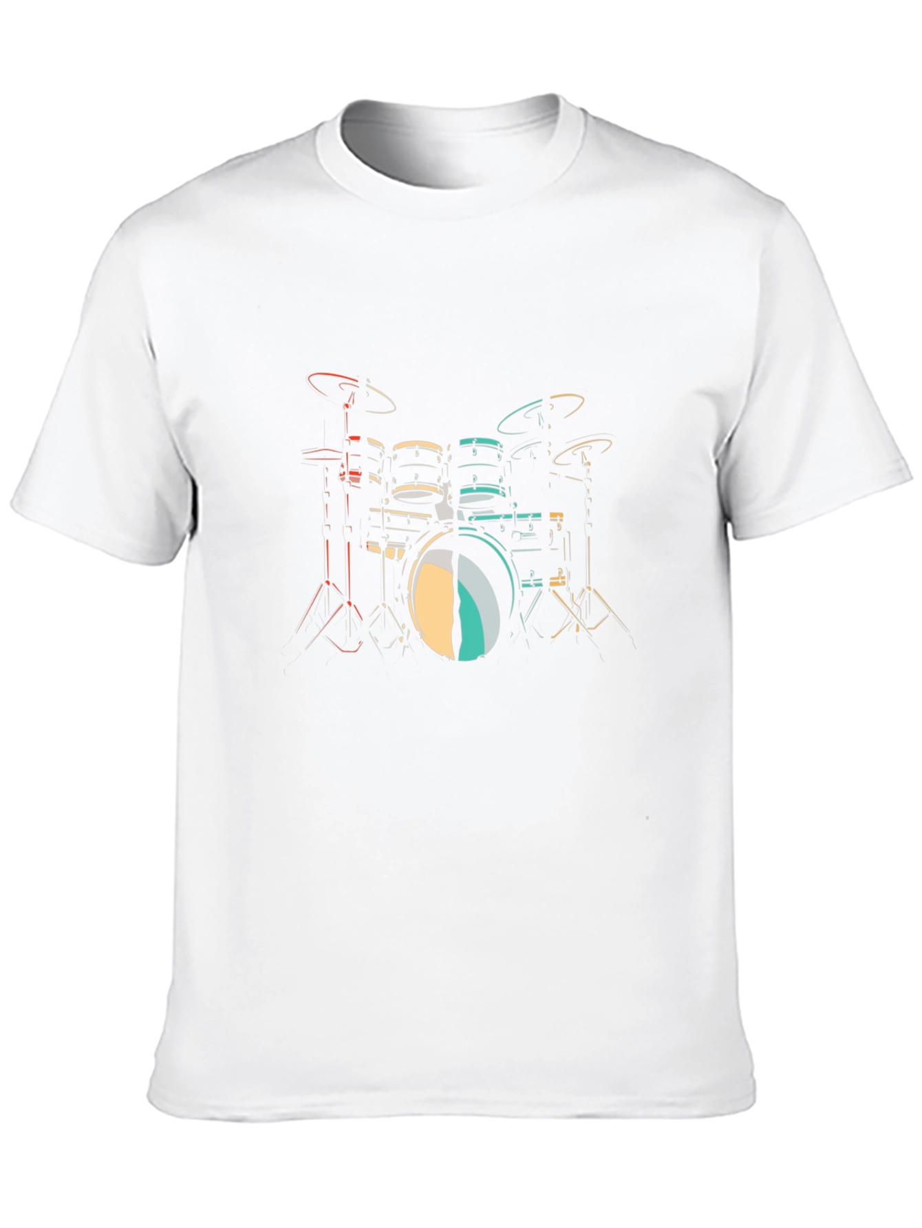 Black Drum Kit Graphic Print T-Shirt view 10