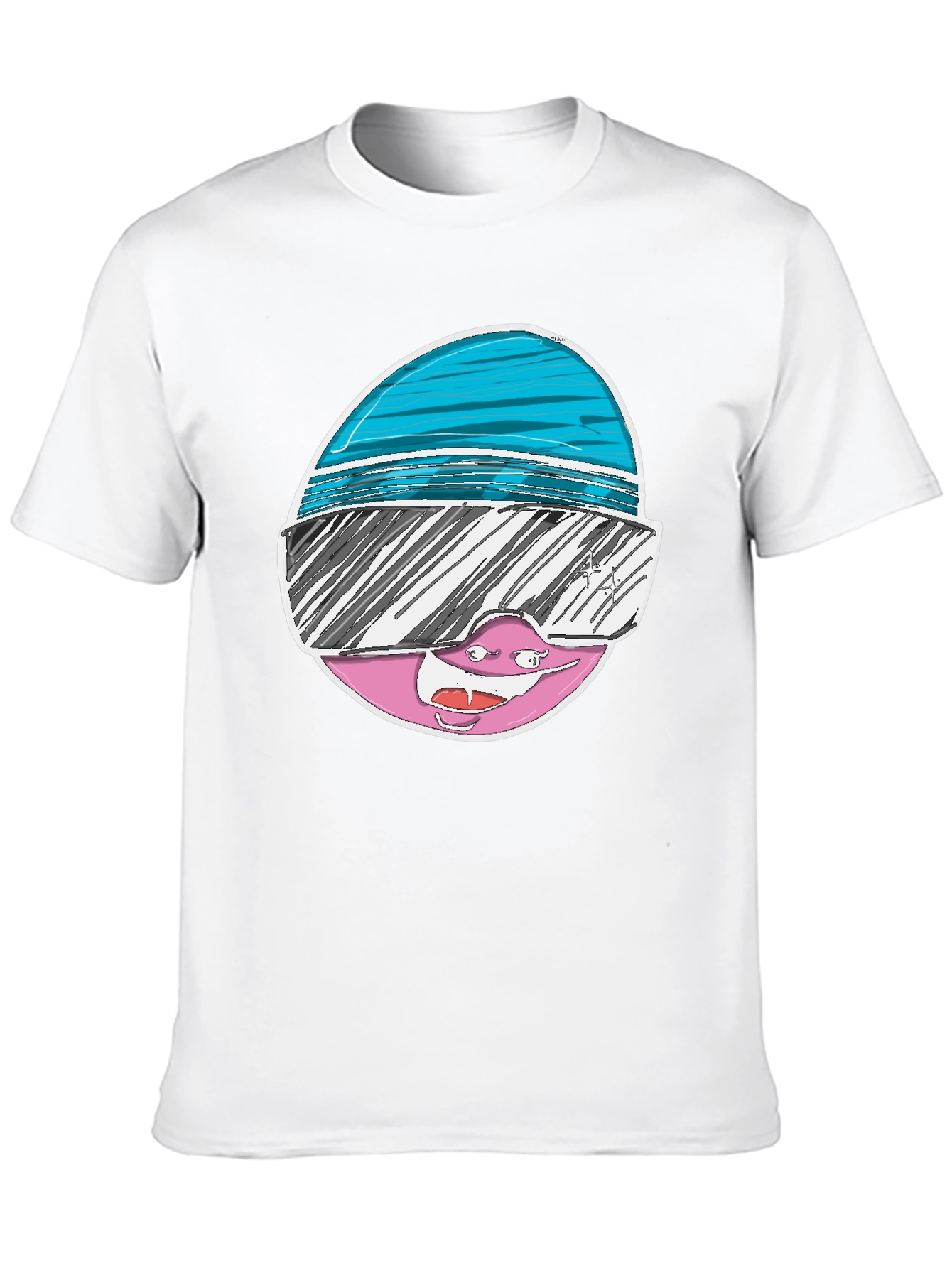Black Cartoon Character Graphic Tee view 10