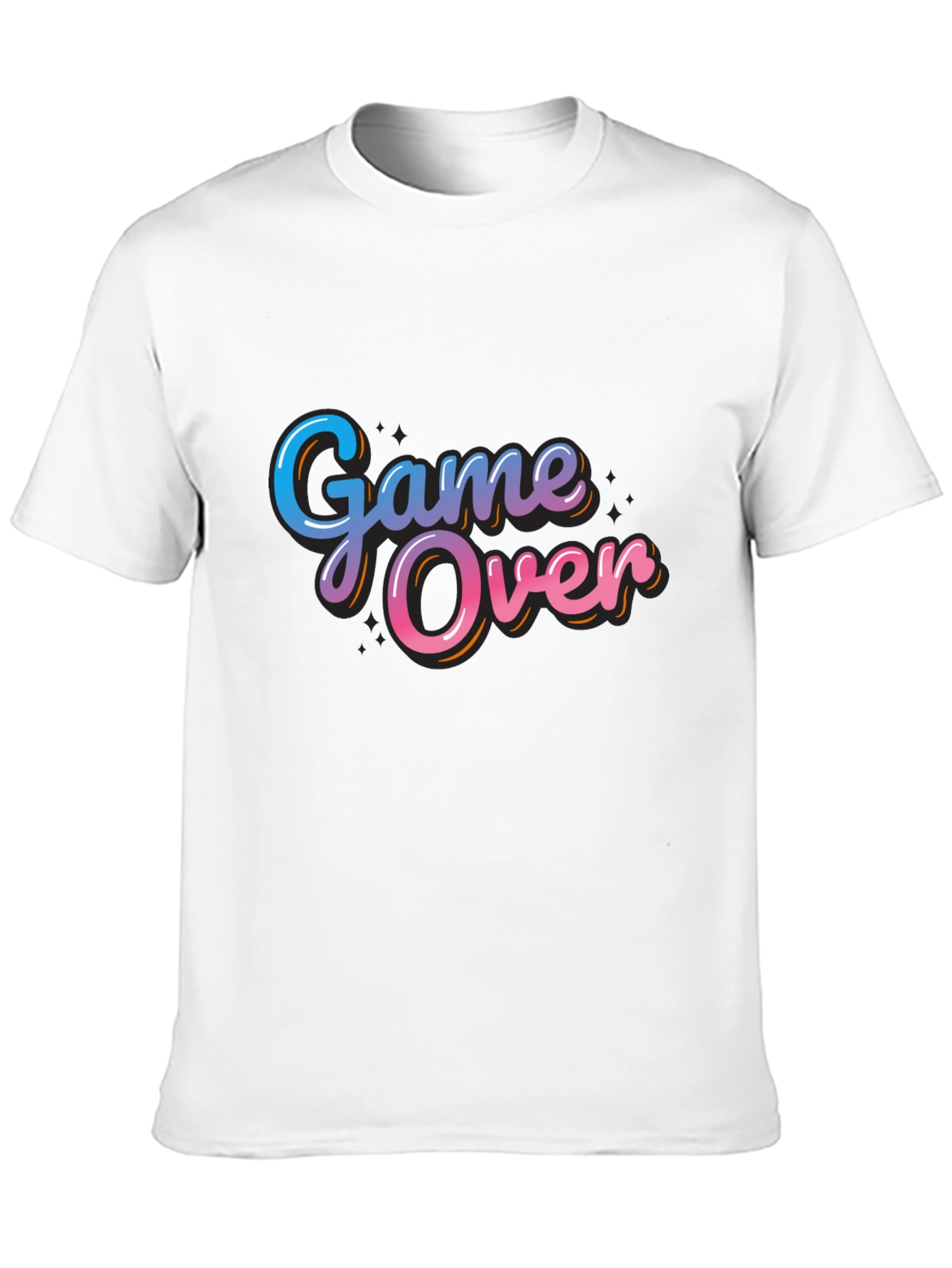 Black Game Over T-Shirt - Stylish Graphic Tee view 10