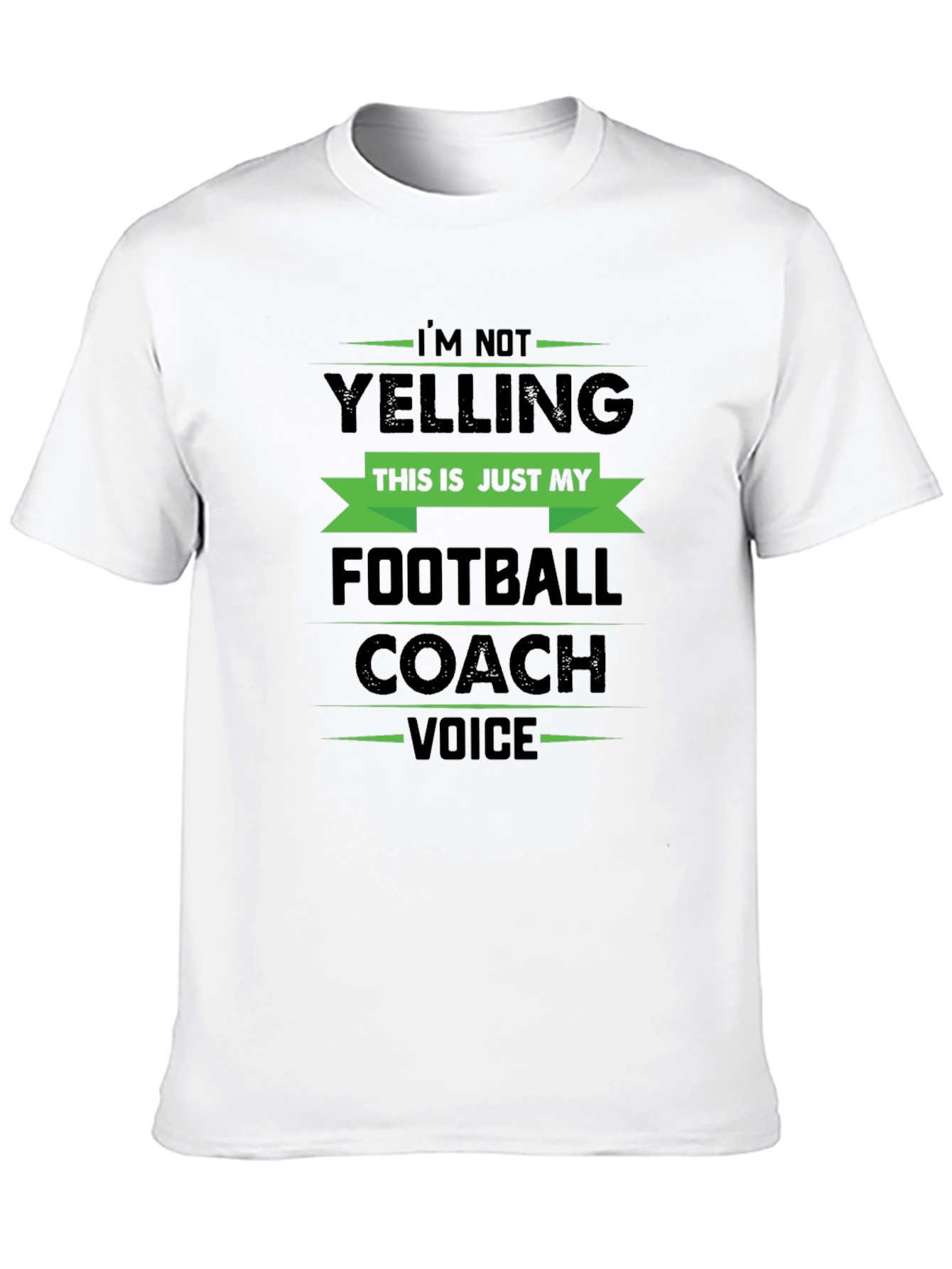 Black Football Coach Voice Graphic T-Shirt view 10
