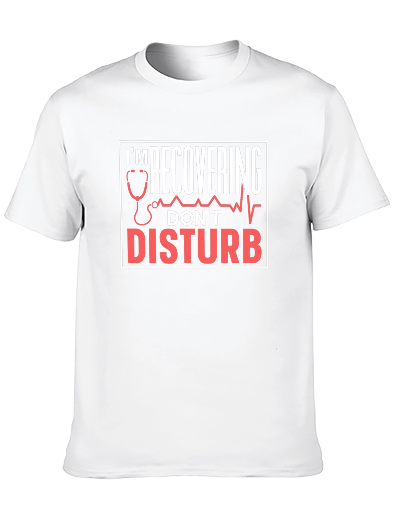 Black Recovering Don't Disturb Graphic Tee view 10