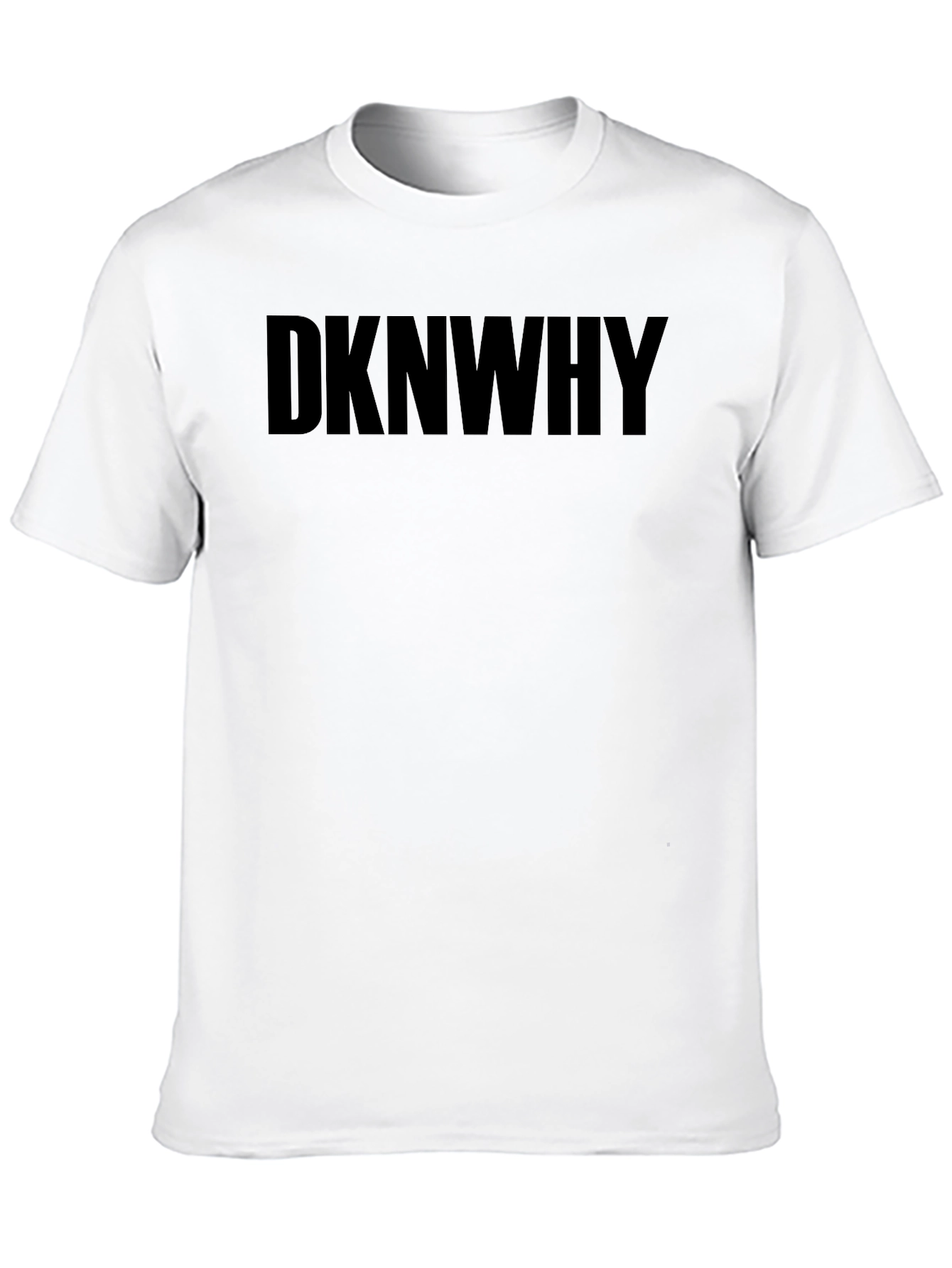 Black DKNWHY Black Graphic Tee - Men's Stylish Casual T-Shirt view 10