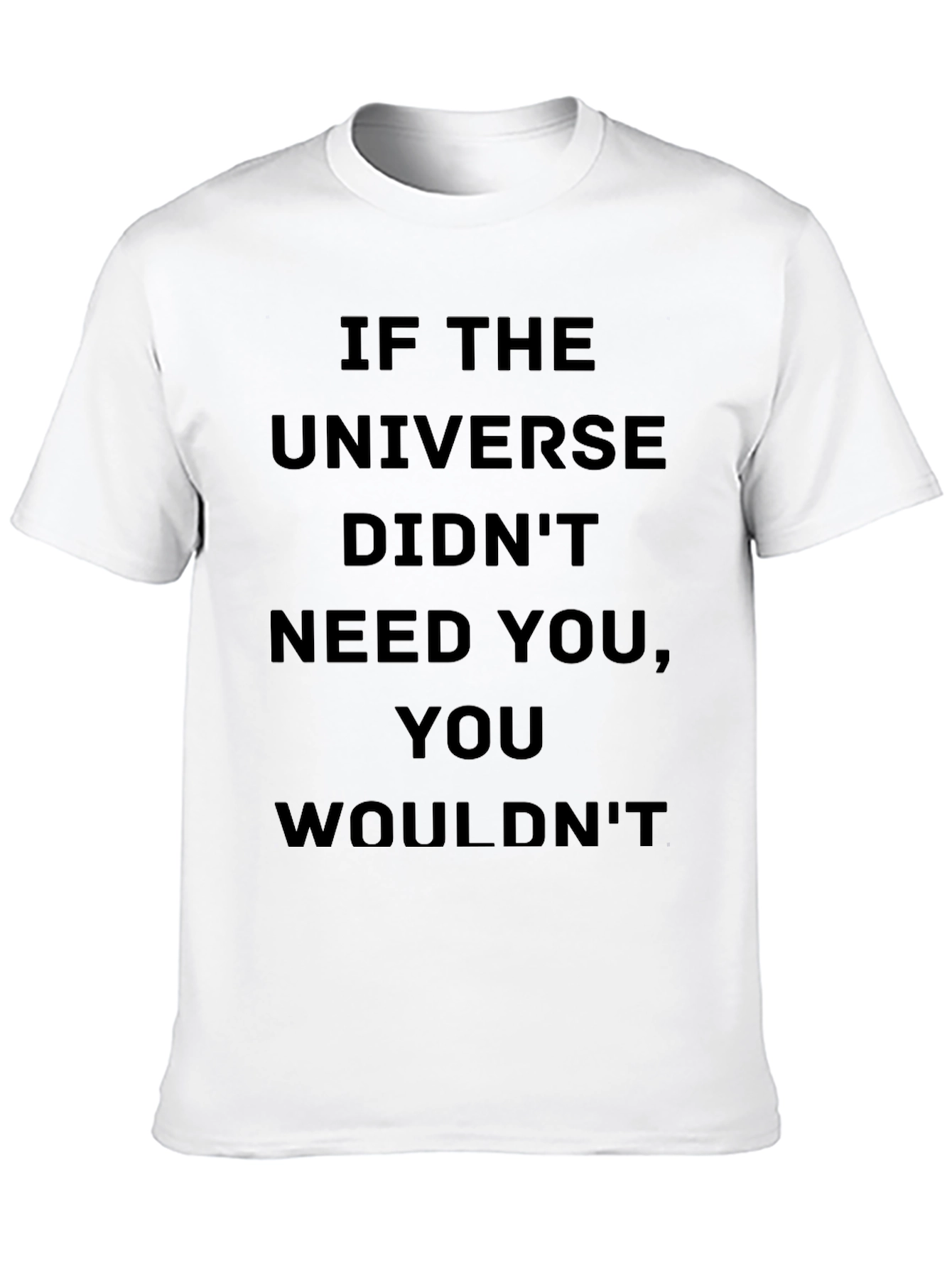 Black Motivational Universe T-Shirt: You Are Needed view 10
