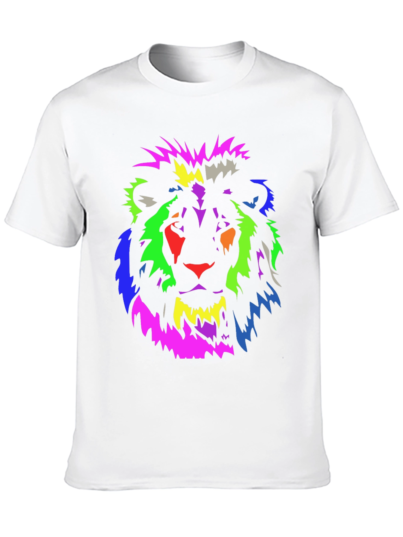 Black Lion Graphic Tee - Bold & Vibrant Design view 10