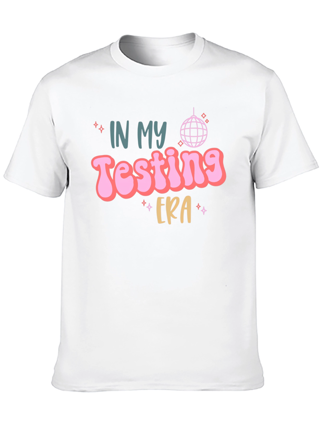 Black Testing Era Graphic Tee - Black Cotton T-Shirt view 10