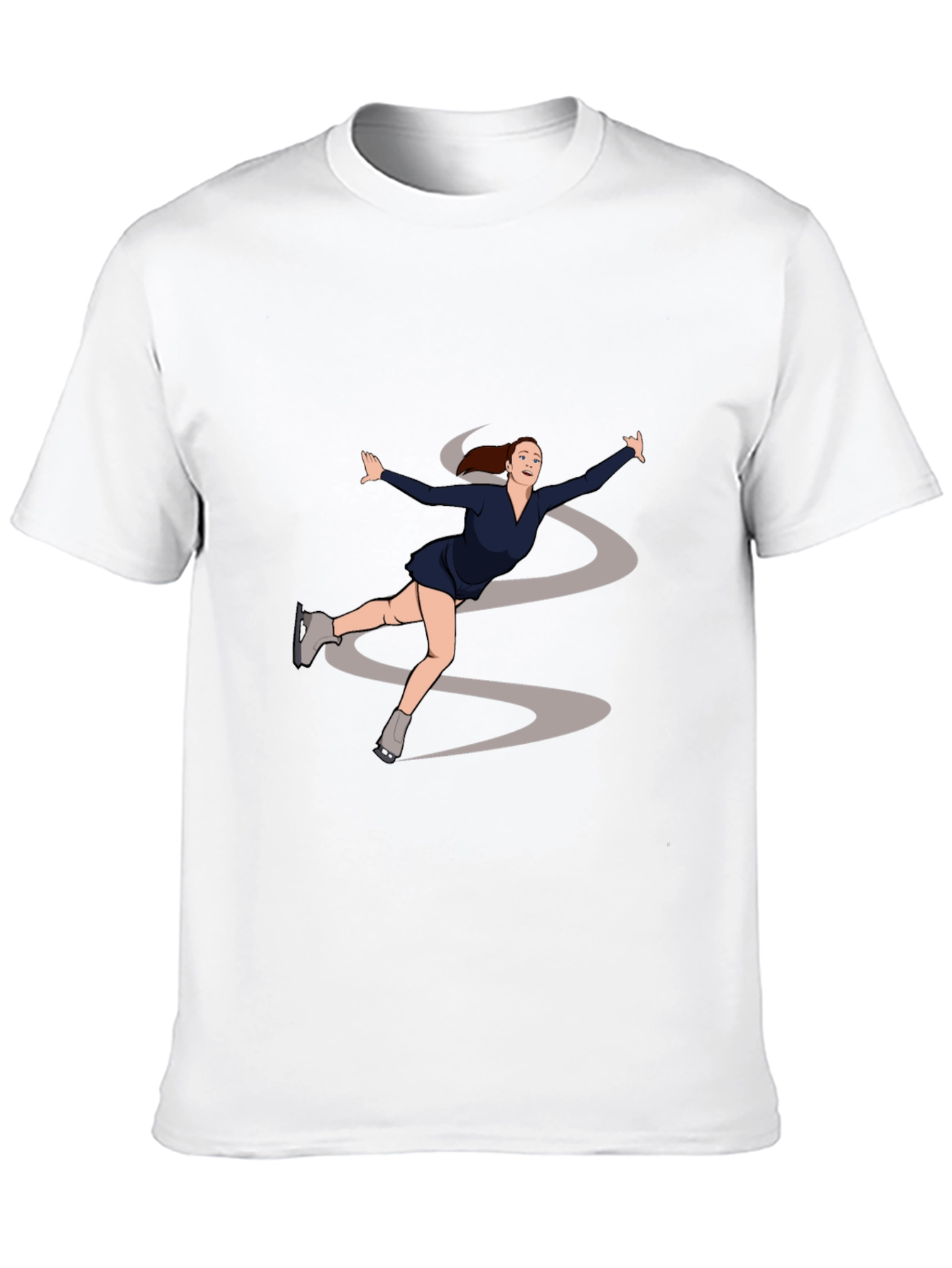 Black Figure Skating Graphic Tee - Black view 10
